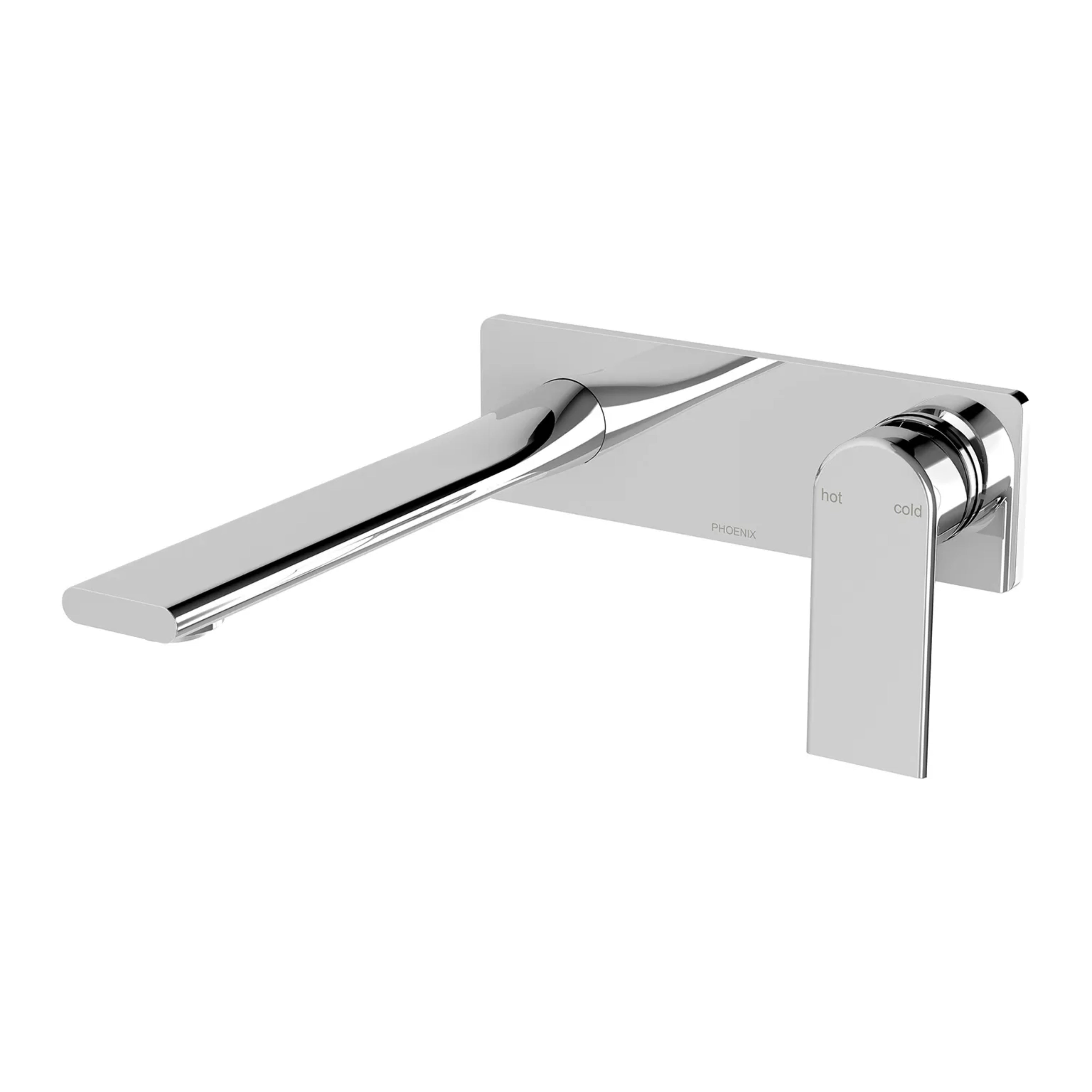 PHOENIX TEEL SWITCHMIX WALL BASIN AND BATH MIXER SET 200MM CHROME