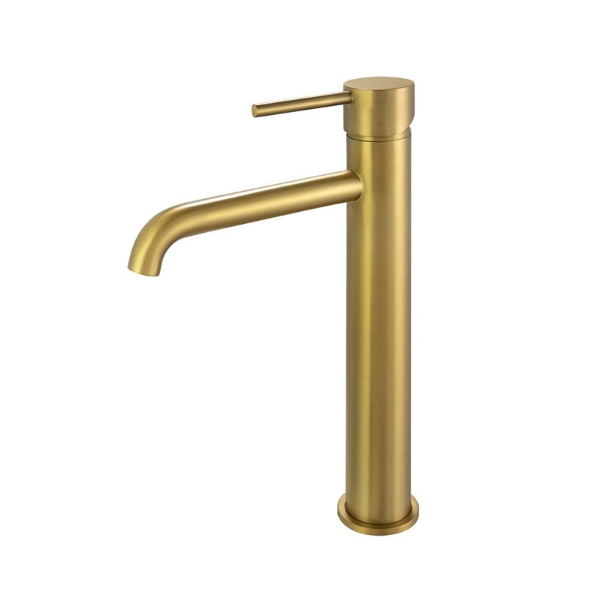 AQUAPERLA LUCID PIN TALL BASIN MIXER 302MM BRUSHED BRASS