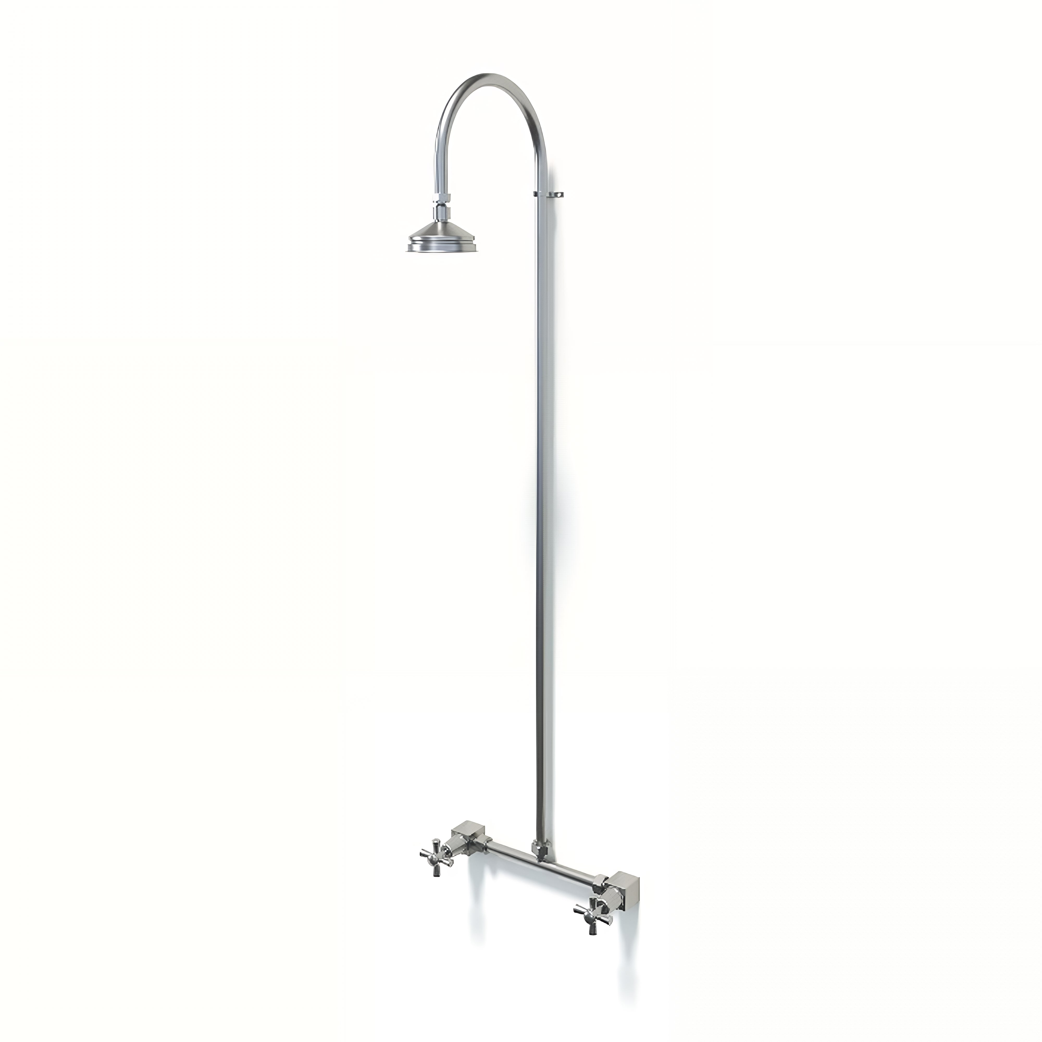 RAINWARE BRIBIE WALL MOUNTED OUTDOOR HOT AND COLD SHOWER STAINLESS STEEL