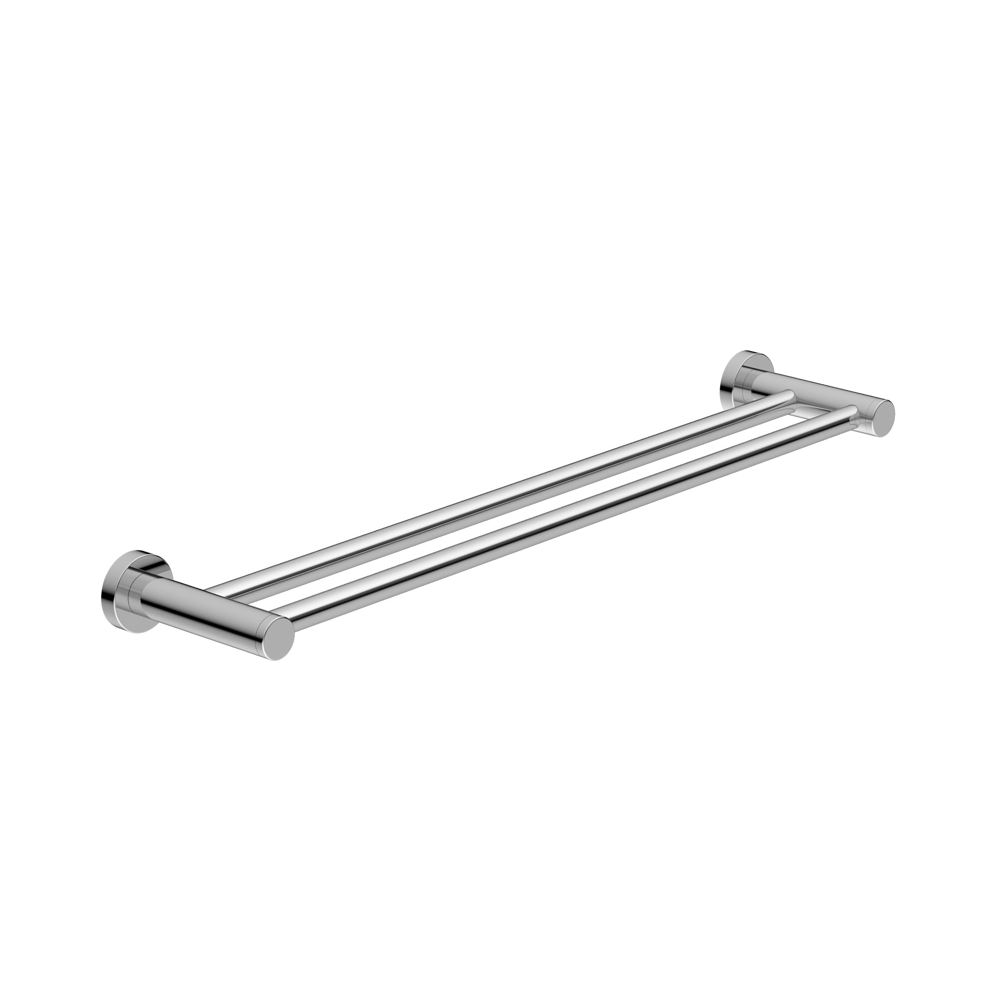 NERO CLASSIC NON-HEATED DOUBLE TOWEL RAIL CHROME (AVAILABLE IN 600MM AND 800MM)