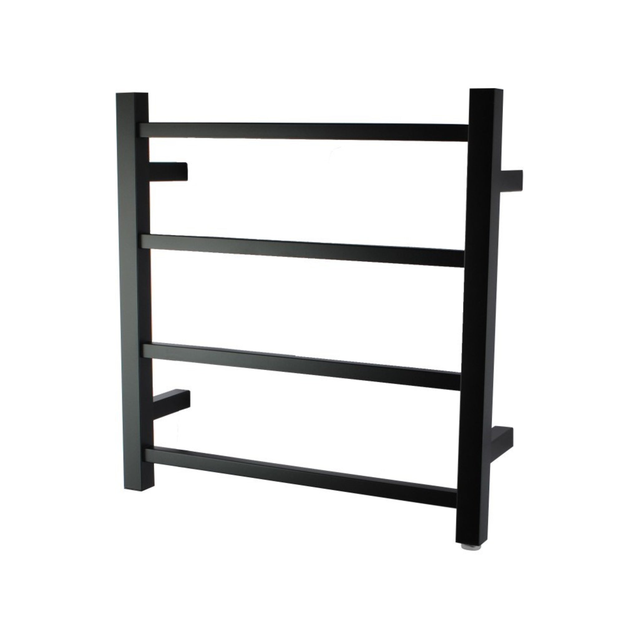 AQUAPERLA 4-BAR HEATED TOWEL RAIL BLACK 520MM