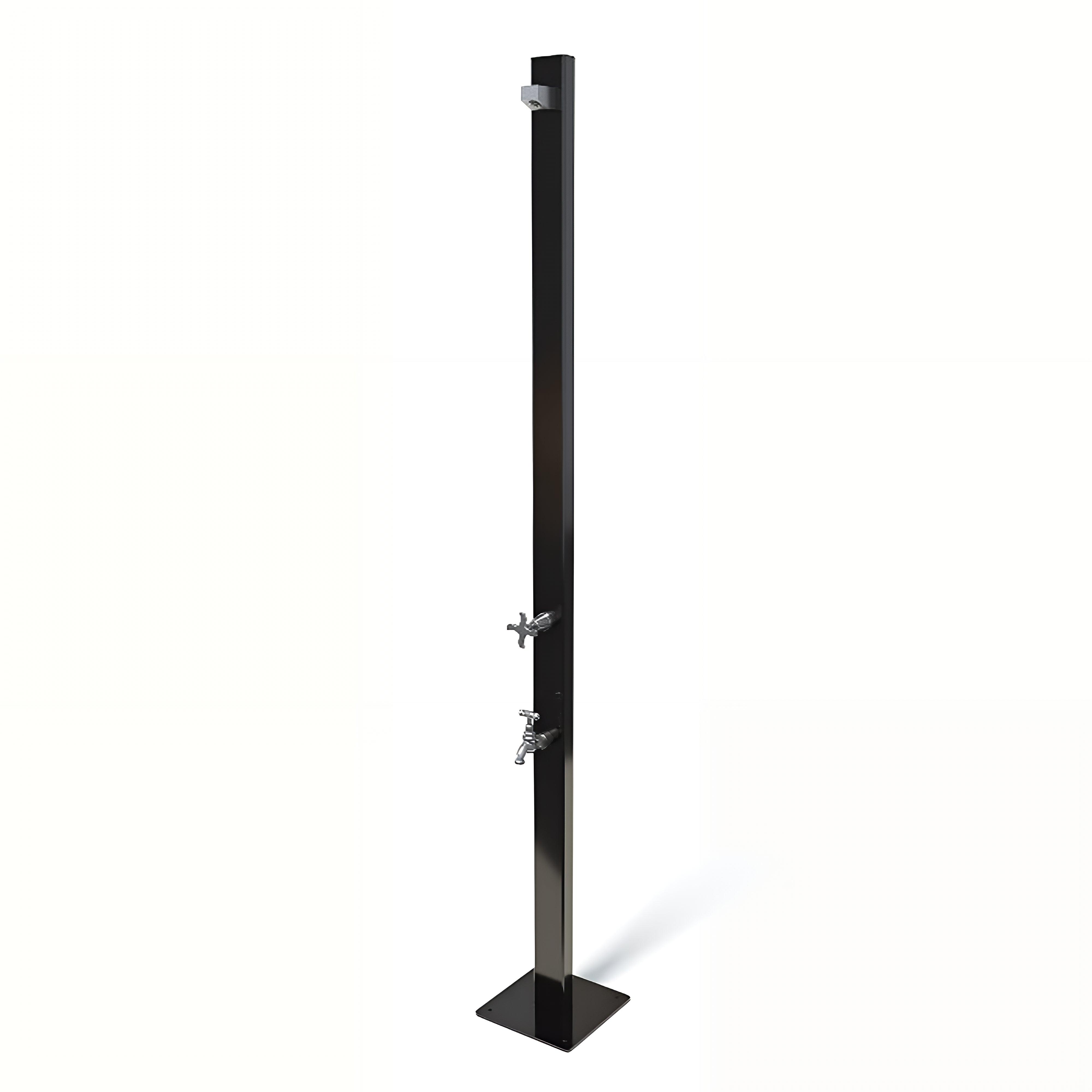 RAINWARE AUSSIE WALL MOUNTED OUTDOOR COLD SHOWER AND FOOTWASH BLACK