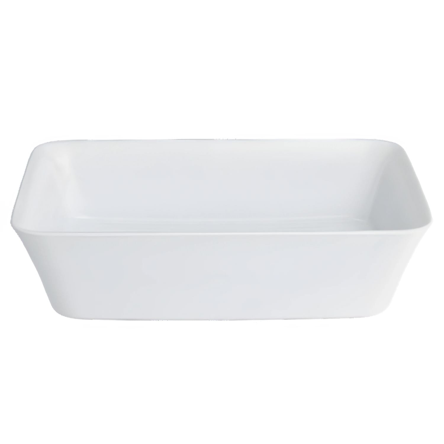 GARETH ASHTON PALMERO CLEARSTONE ABOVE COUNTER BASIN GLOSS WHITE 550MM