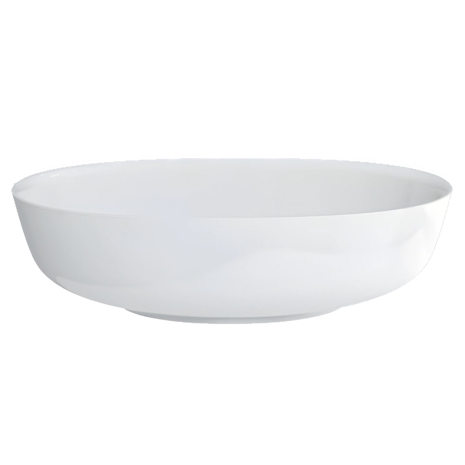 GARETH ASHTON PLURO CLEARSTONE ABOVE COUNTER BASIN GLOSS WHITE 550MM