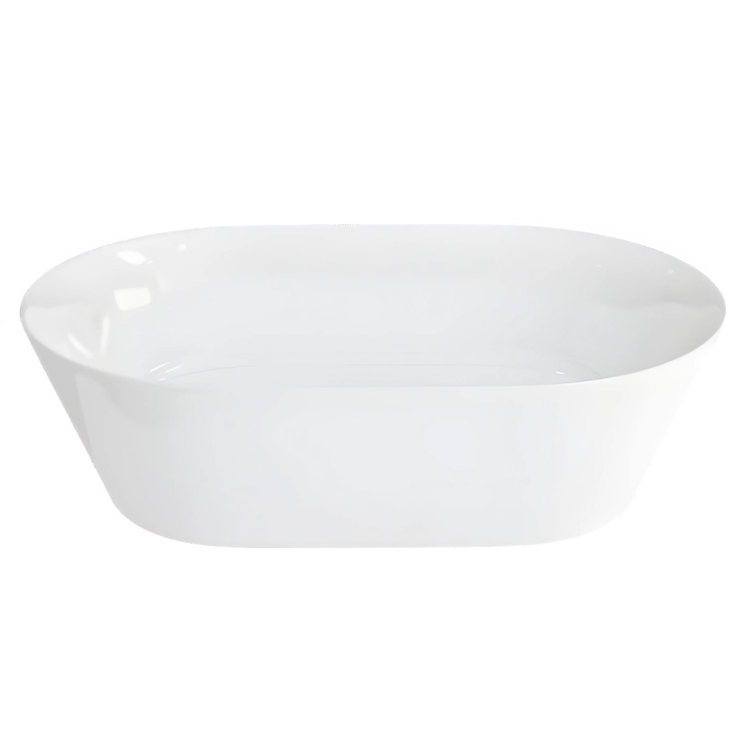 GARETH ASHTON SONTUOSO CLEARSTONE ABOVE COUNTER BASIN GLOSS WHITE 550MM