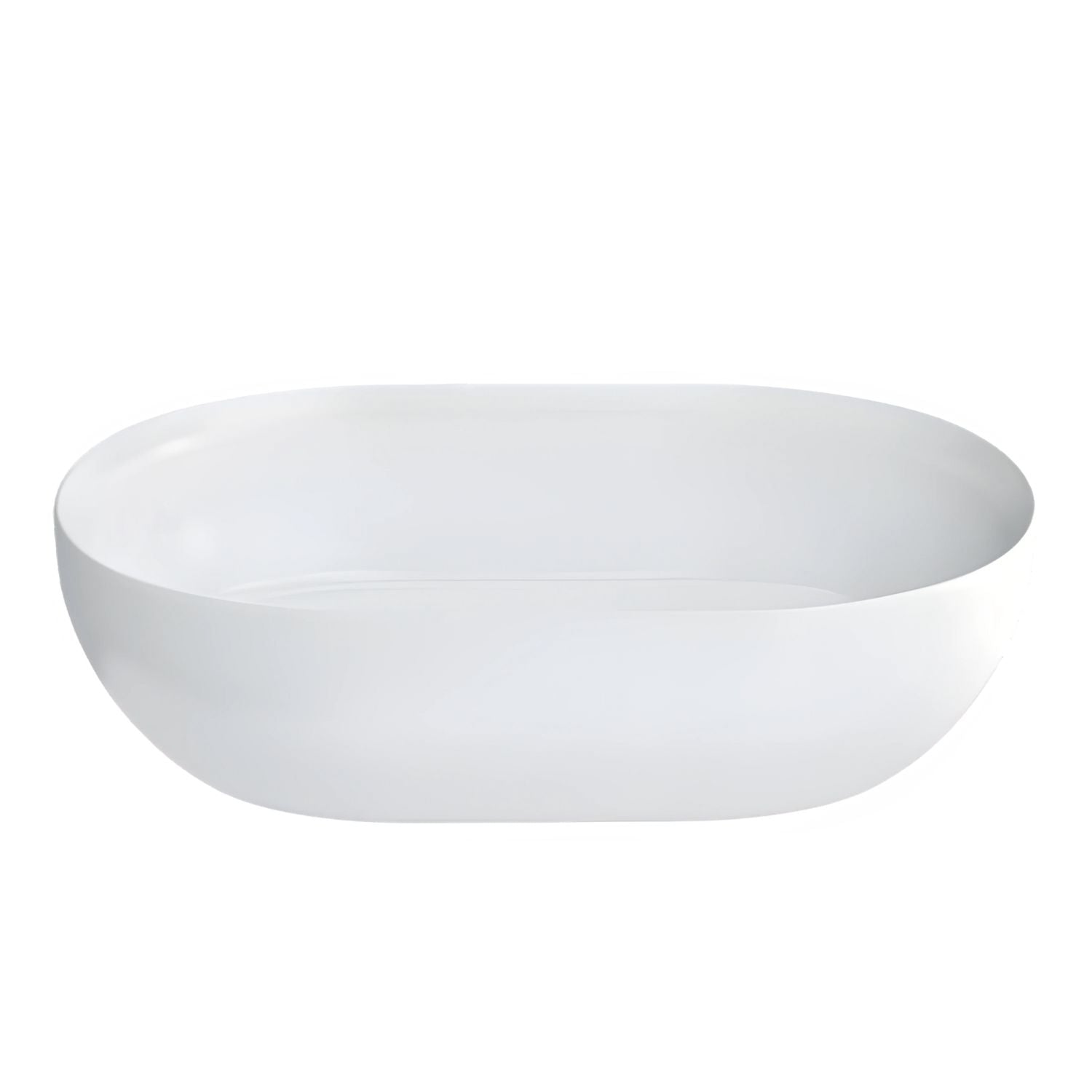 GARETH ASHTON BYRON CLEARSTONE ABOVE COUNTER BASIN GLOSS WHITE 550MM