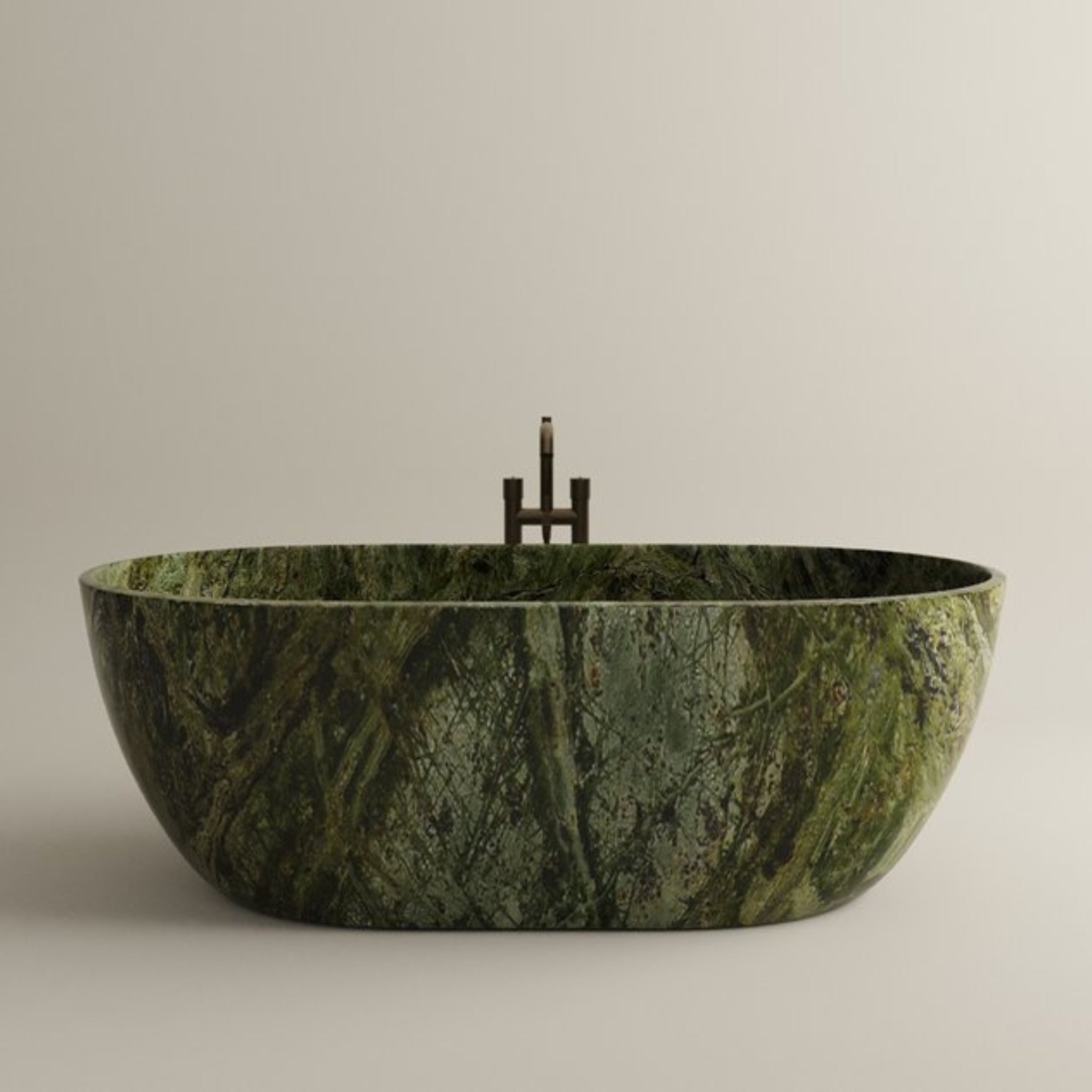 CARVUS PANNA MARBLE FREESTANDING BATHTUB RAINFOREST GREEN (ALL SIZES)