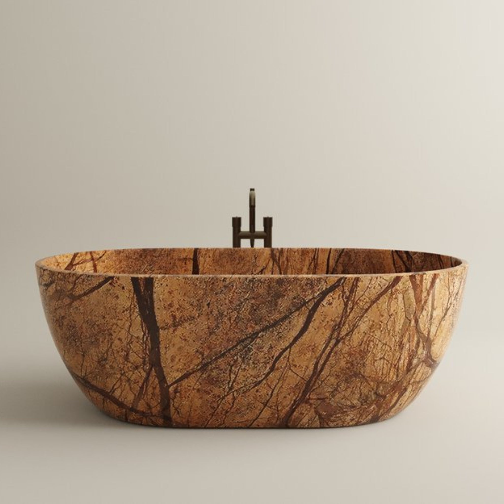 CARVUS PANNA MARBLE FREESTANDING BATHTUB RAINFOREST BROWN (ALL SIZES)