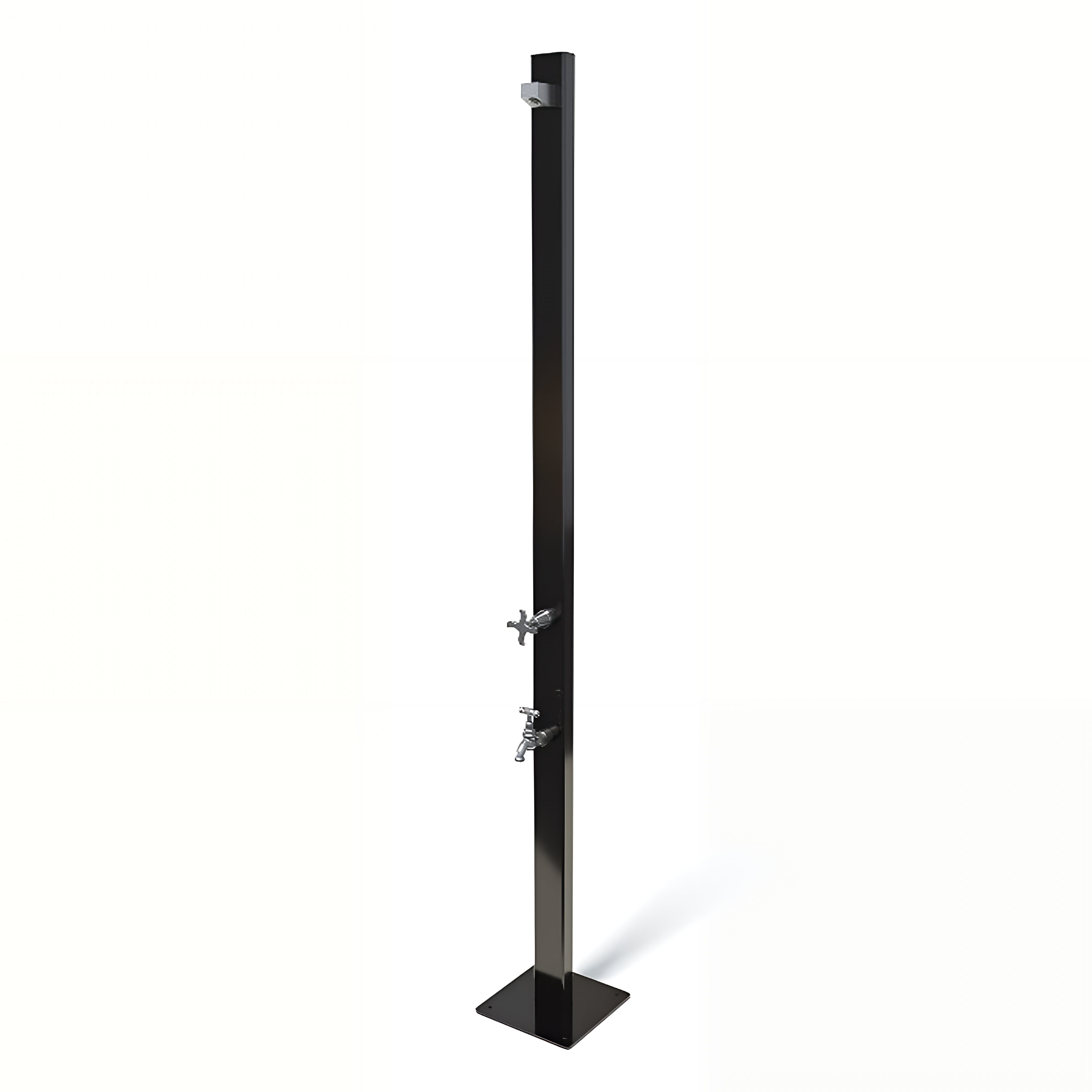 RAINWARE AUSSIE PREMIUM FREESTANDING OUTDOOR COLD SHOWER AND FOOTWASH BLACK