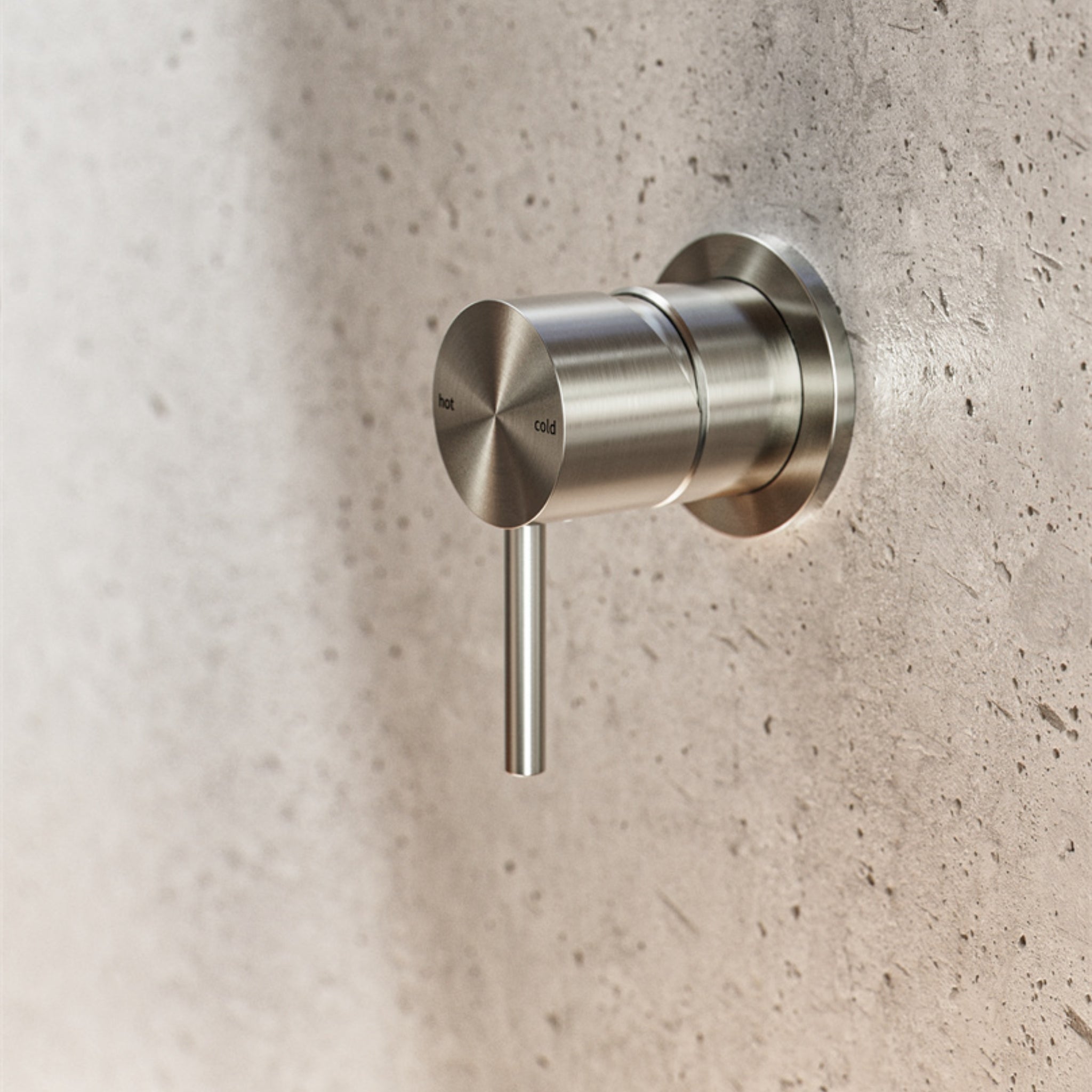 NERO ZEN SHOWER MIXER 80MM BRUSHED NICKEL