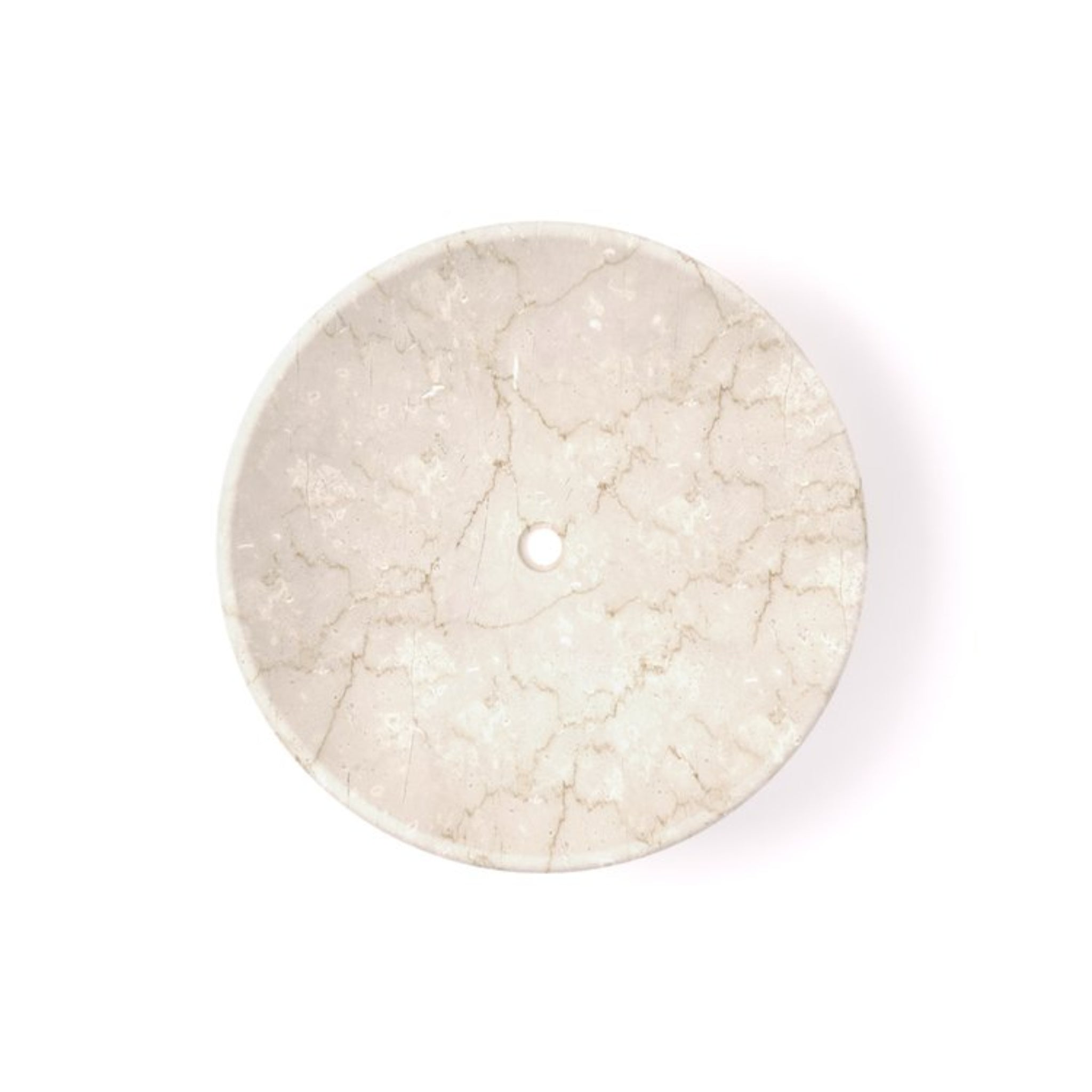 CARVUS NEER ROUND ABOVE COUNTER MARBLE BASIN ITALIAN BEIGE 430MM