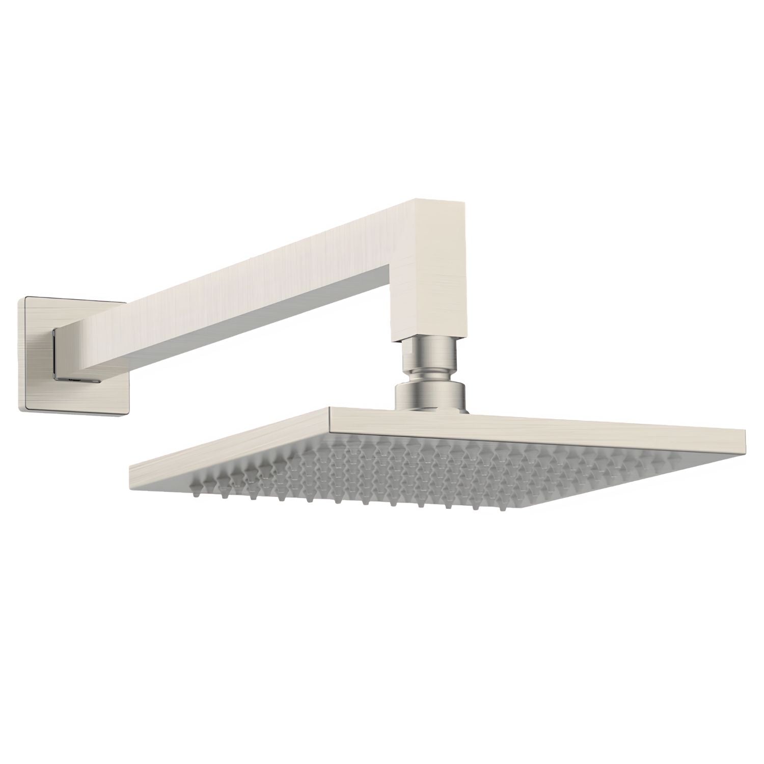 GARETH ASHTON BRASS SQUARE HORIZONTAL SHOWER 200MM BRUSHED NICKEL