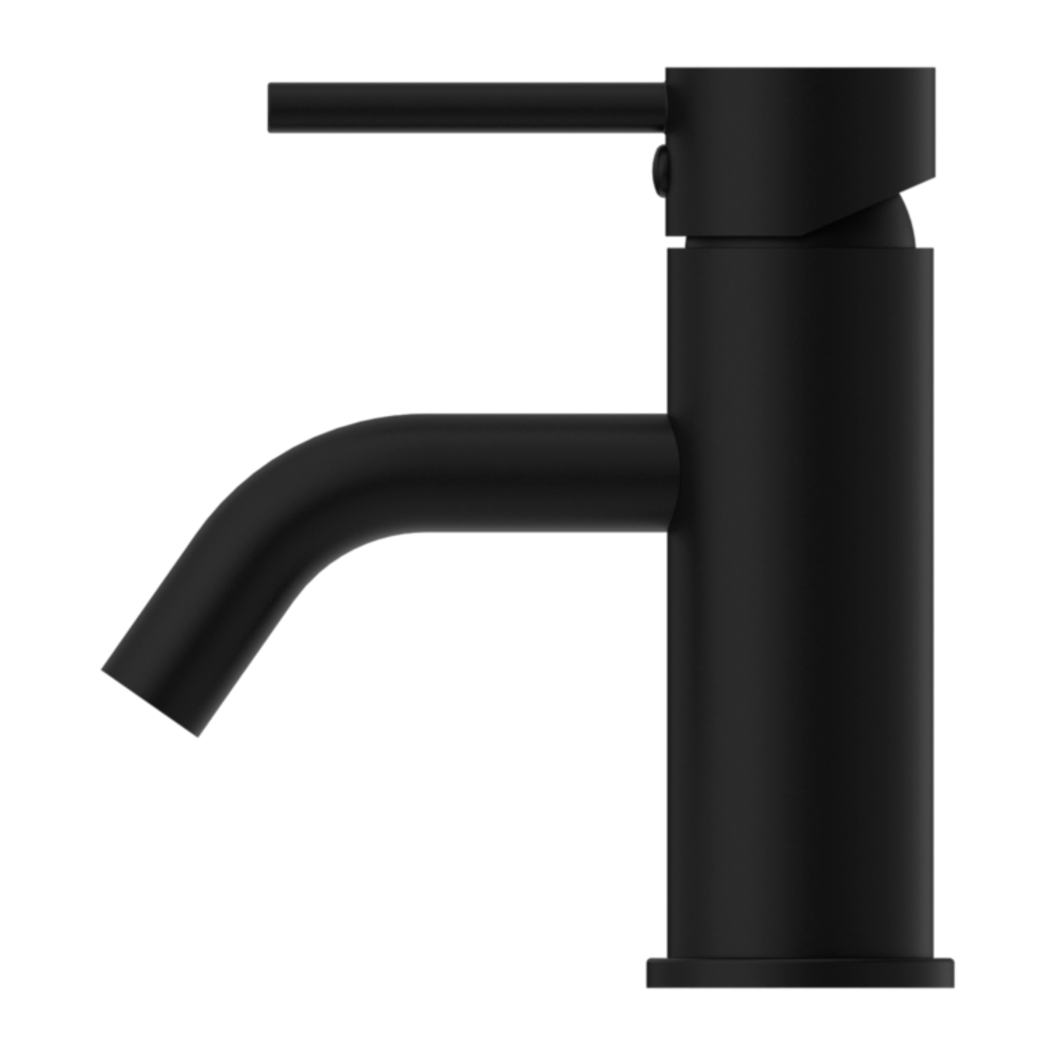 NERO DOLCE BASIN MIXER STYLISH SPOUT 156MM MATTE BLACK