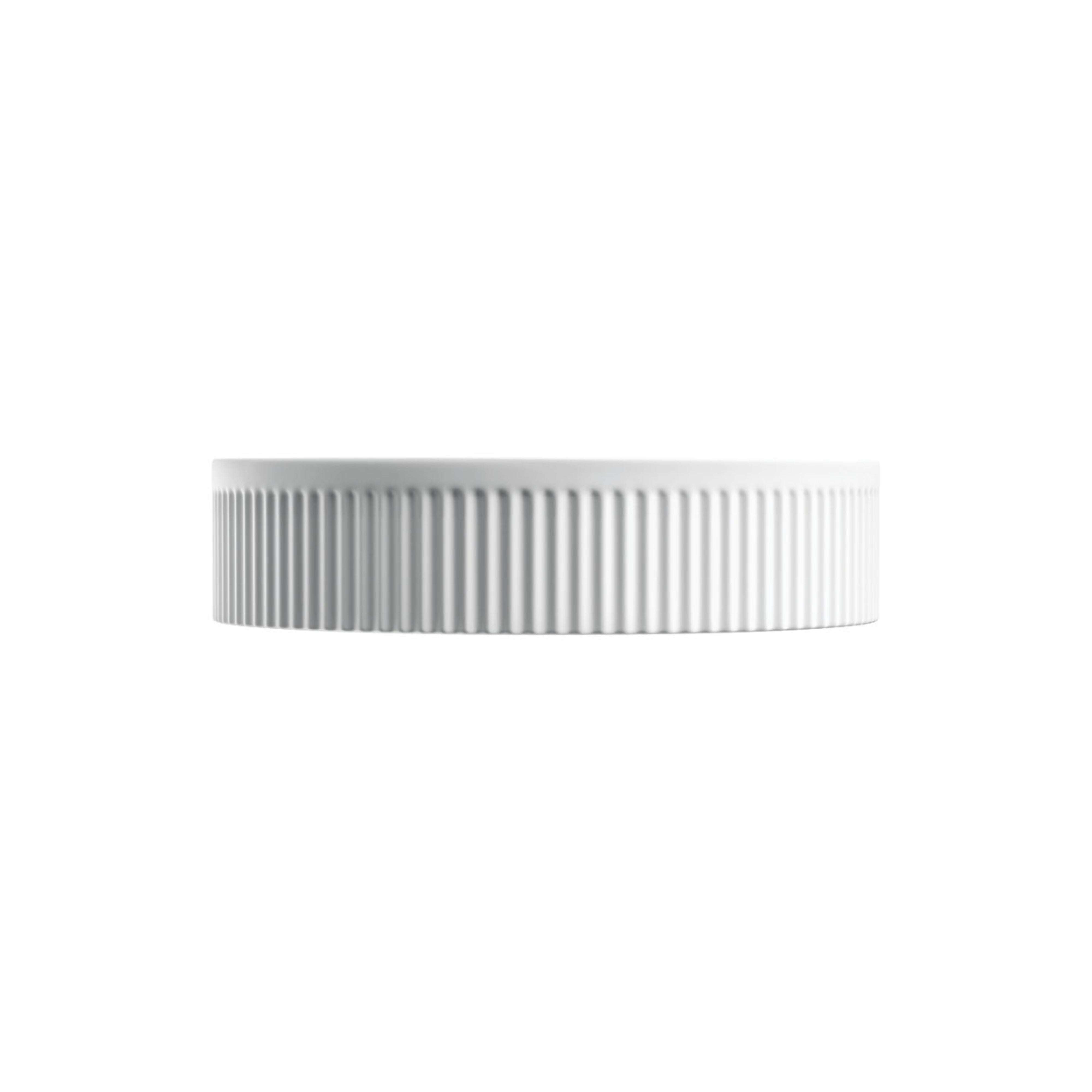 FIENZA ELEANOR FLUTED ABOVE COUNTER BASIN MATTE WHITE 415MM