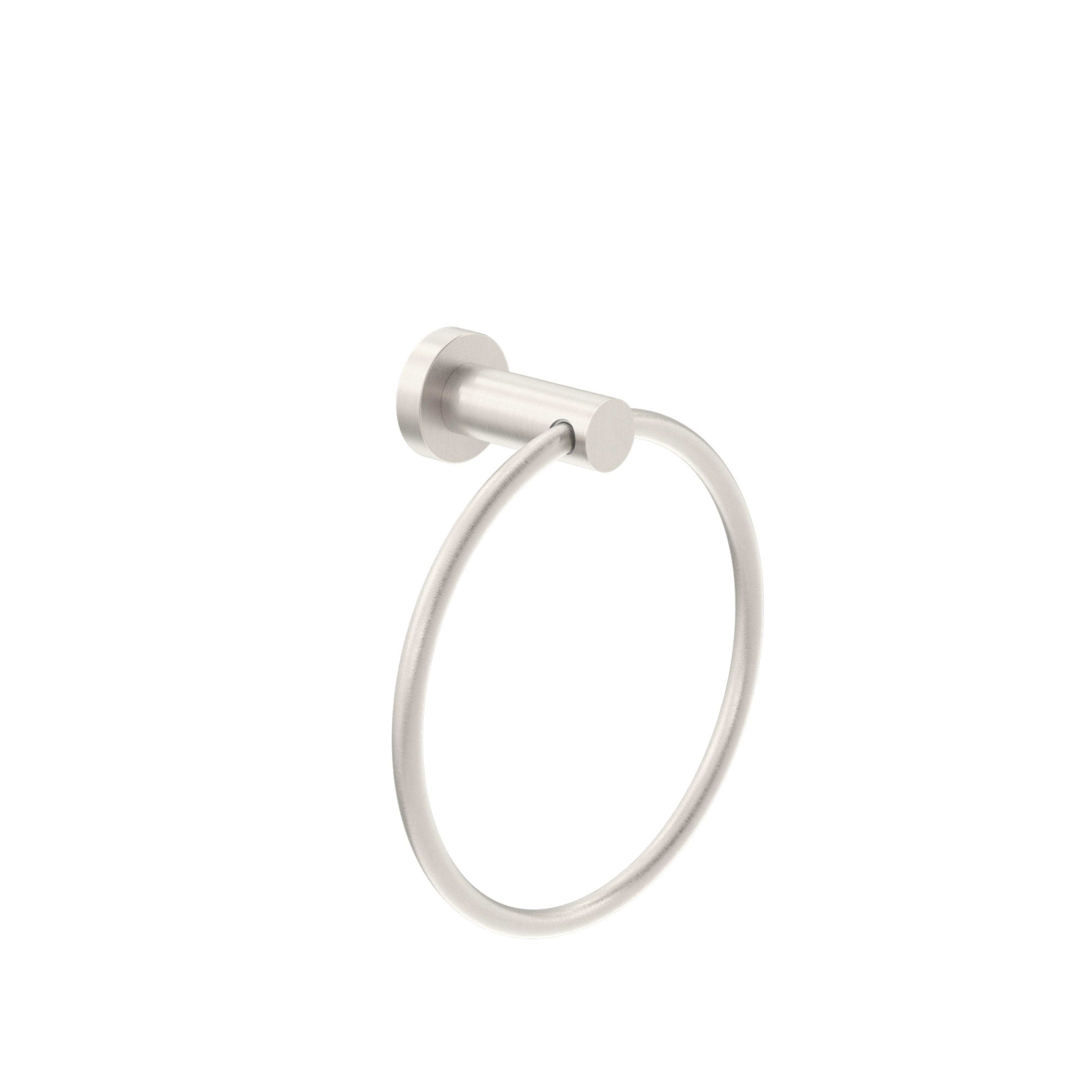 NERO CLASSIC HAND TOWEL RING BRUSHED NICKEL