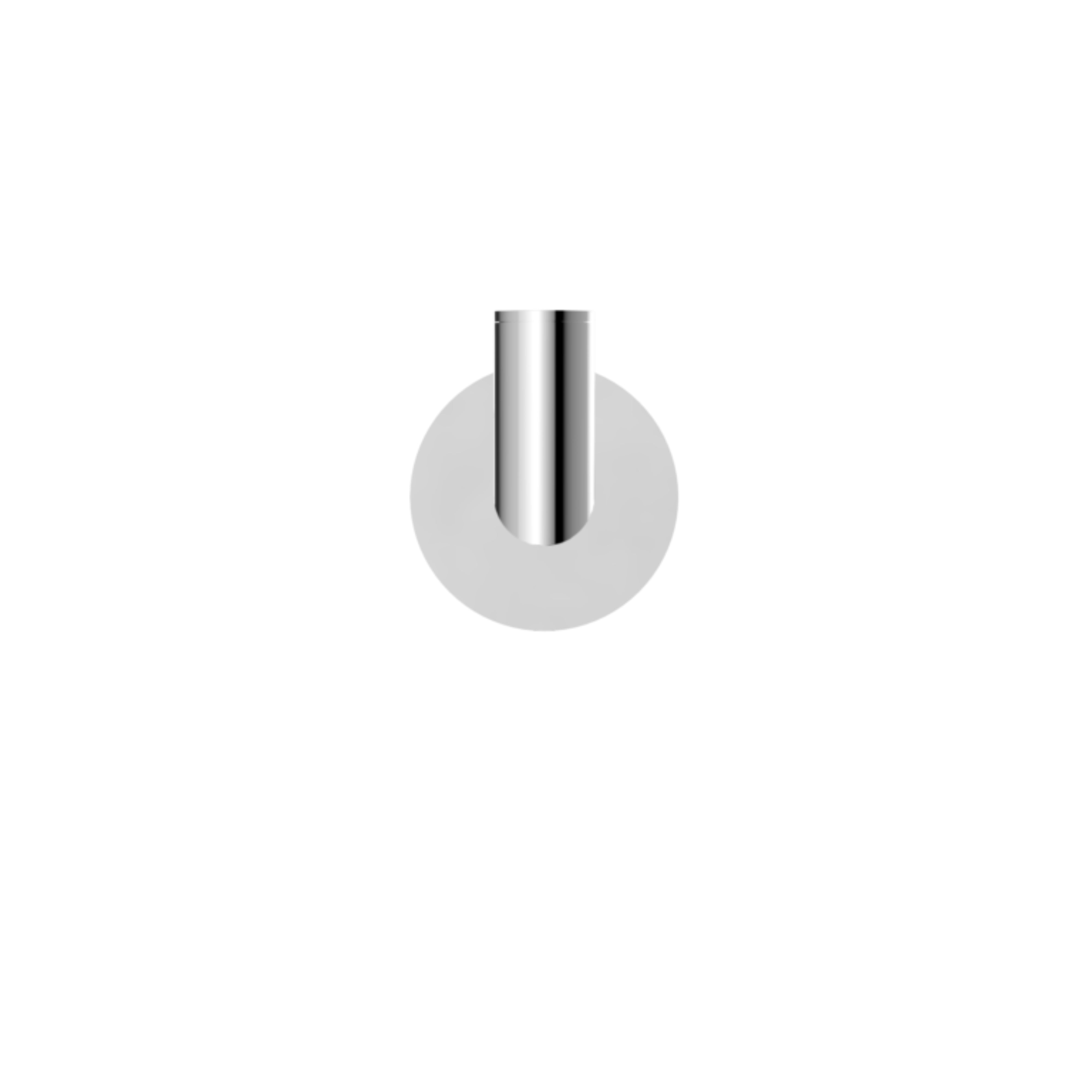 NERO DOLCE ROBE HOOK CHROME