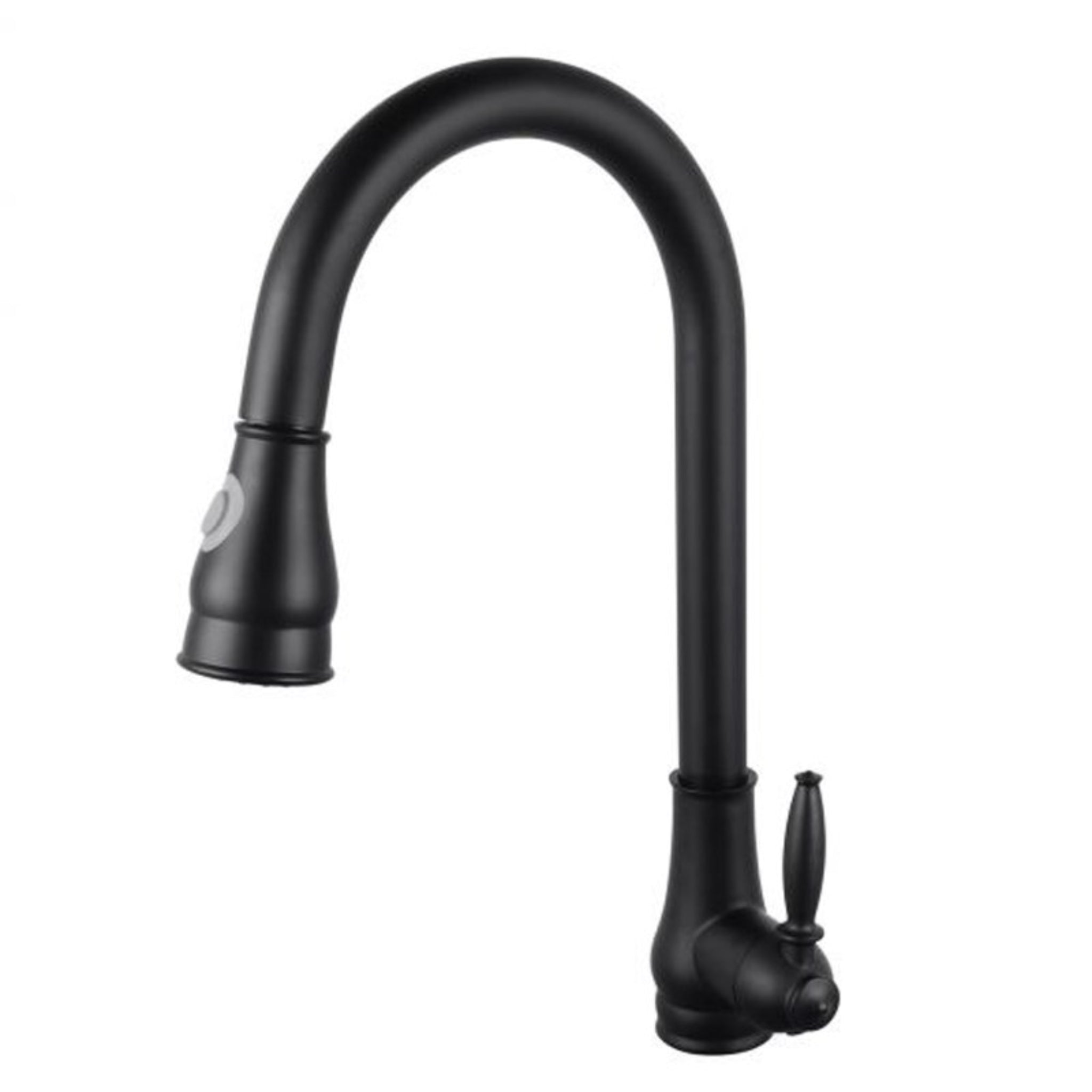 AQUAPERLA PULL OUT KITCHEN MIXER 445MM MATTE BLACK