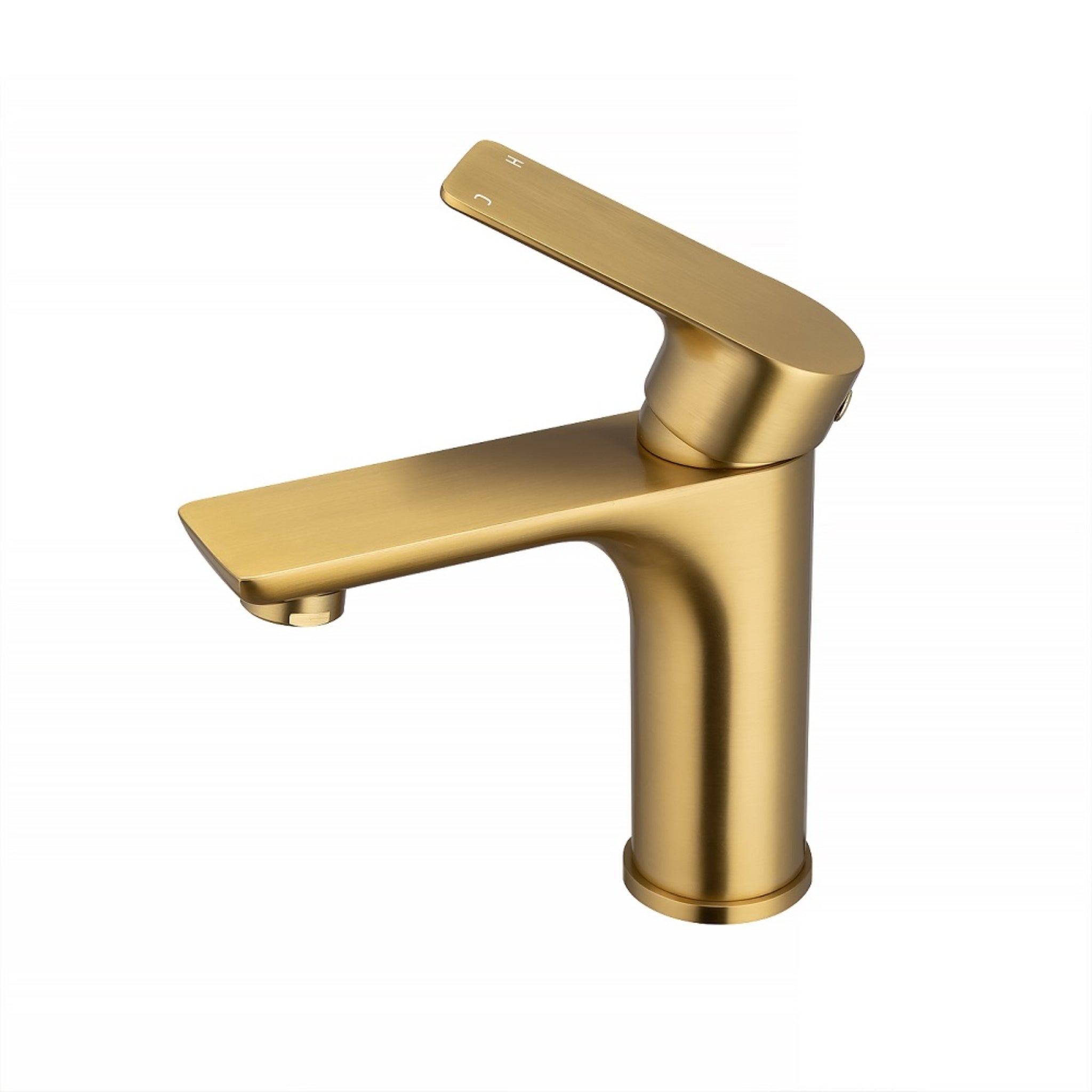 AQUAPERLA VOG BASIN MIXER 157MM BRUSHED BRASS