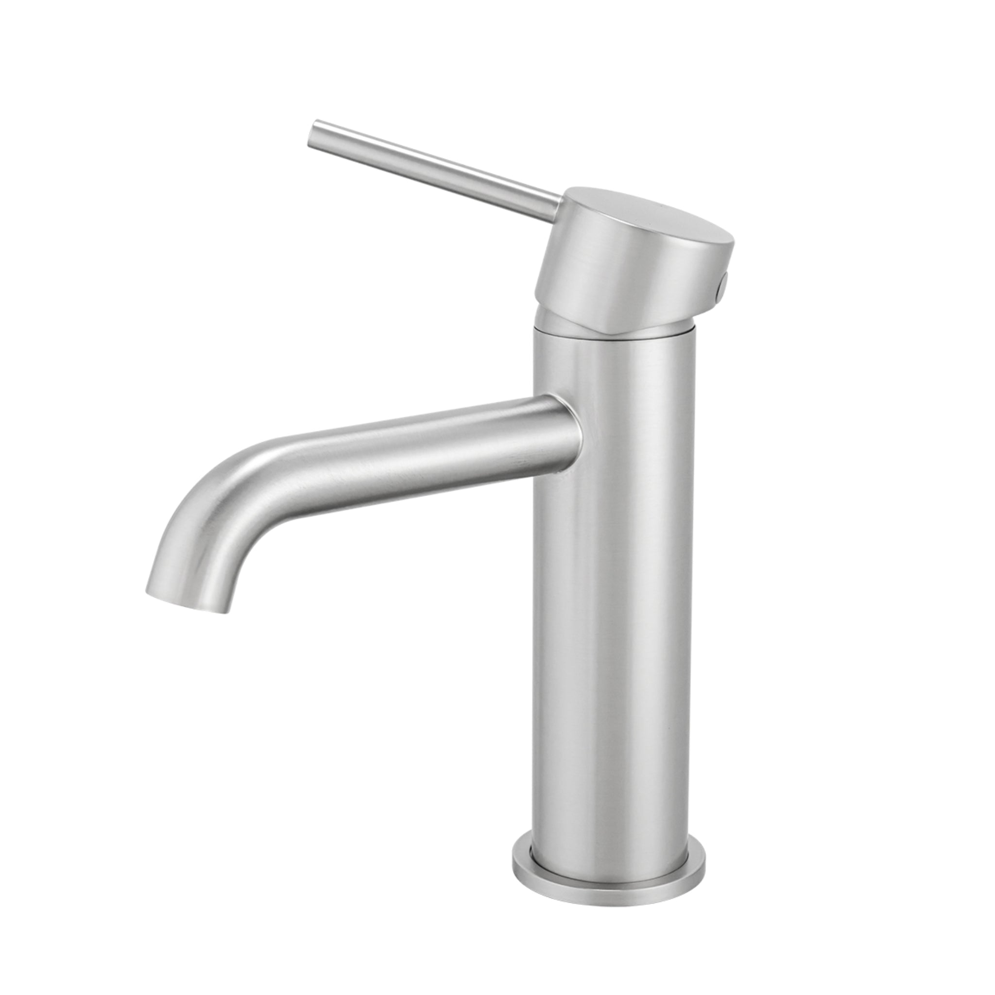 AQUAPERLA LUCID PIN BASIN MIXER 177MM BRUSHED NICKEL