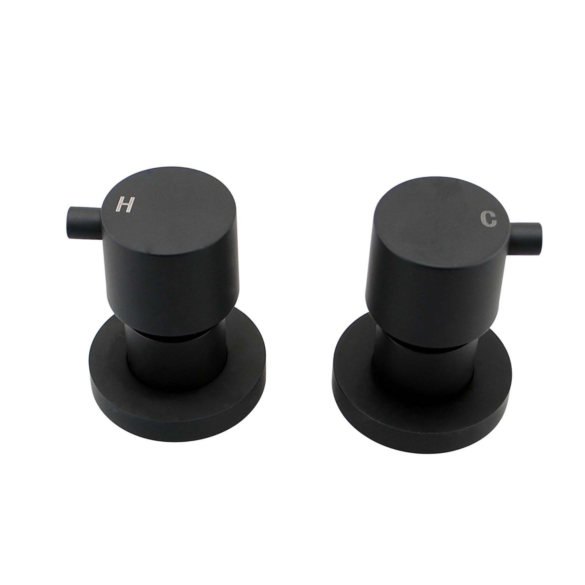 AQUAPERLA SHOWER WALL TAP BLACK