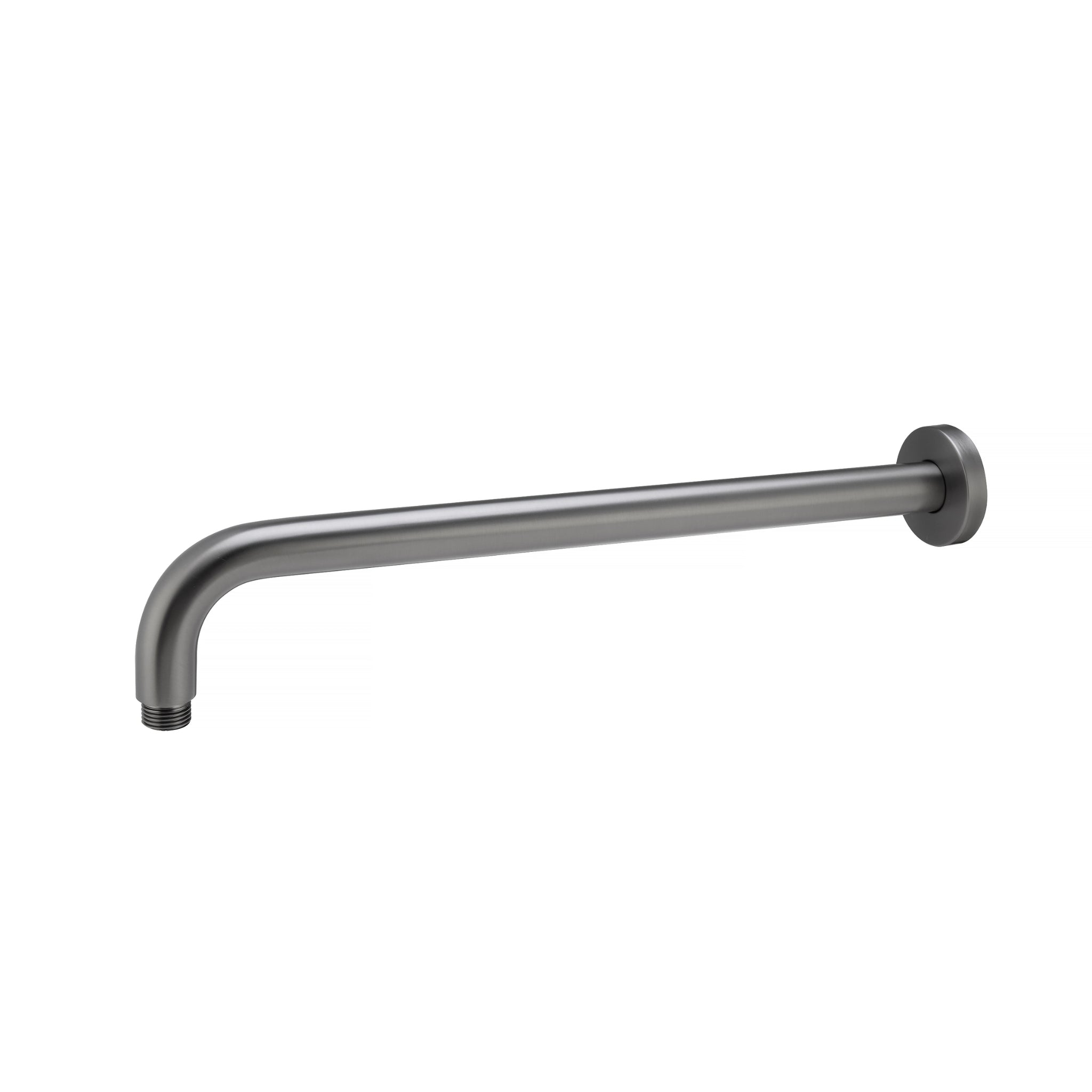 AQUAPERLA ROUND STRAIGHT WALL SHOWER ARM 400MM GUN METAL