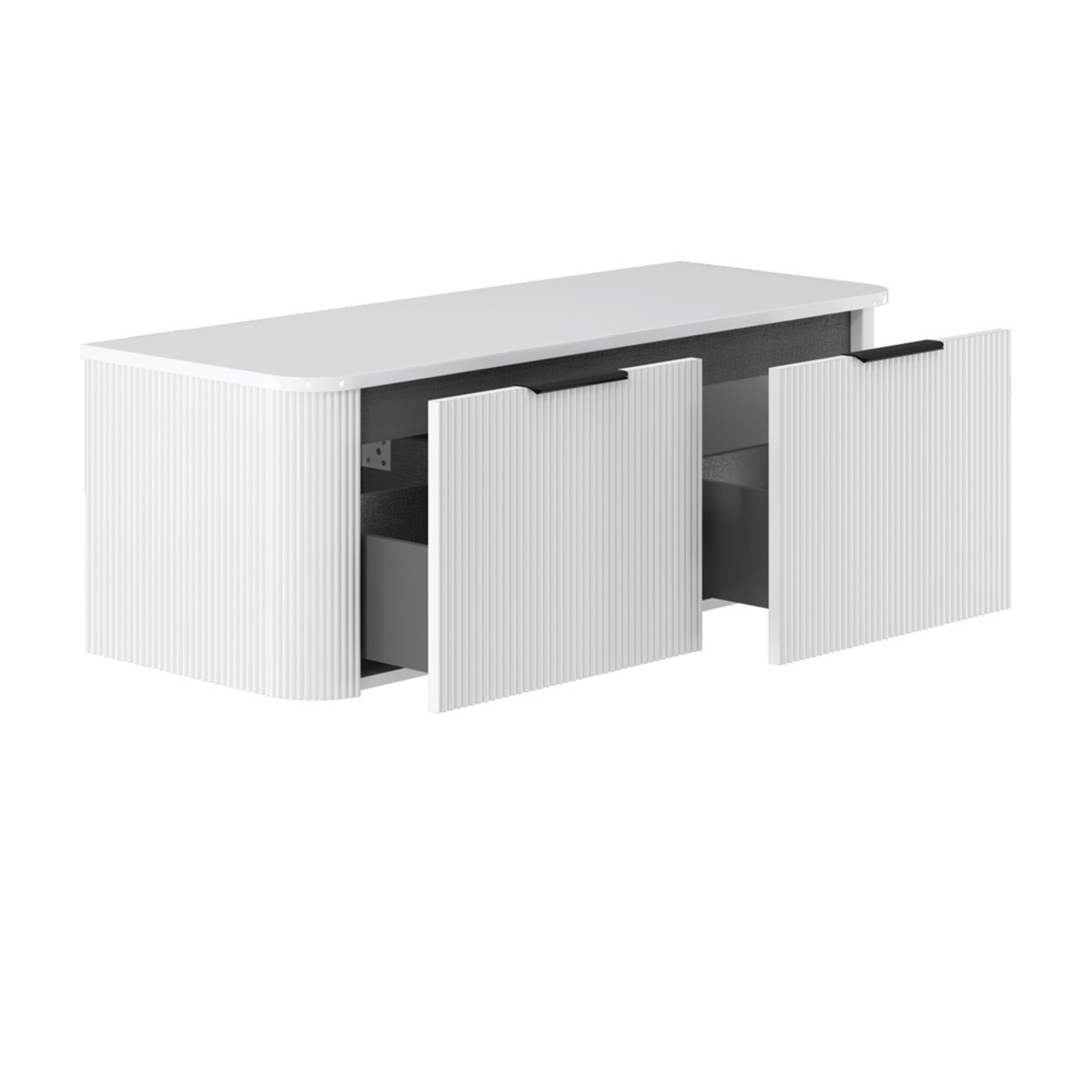 FIENZA MINKA SATIN WHITE 1200MM SINGLE BOWL WALL HUNG VANITY