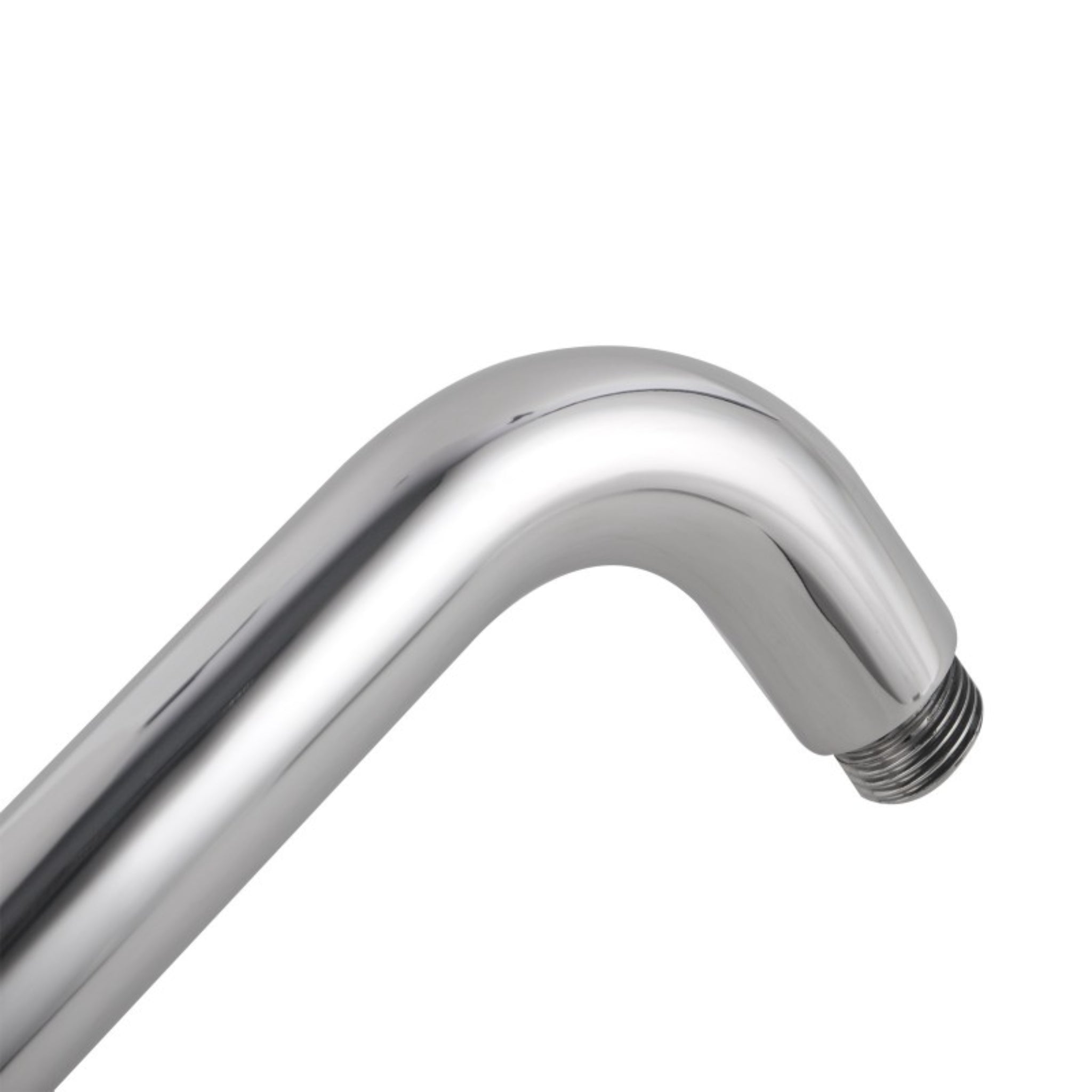 AQUAPERLA ROUND STRAIGHT WALL SHOWER ARM 400MM CHROME