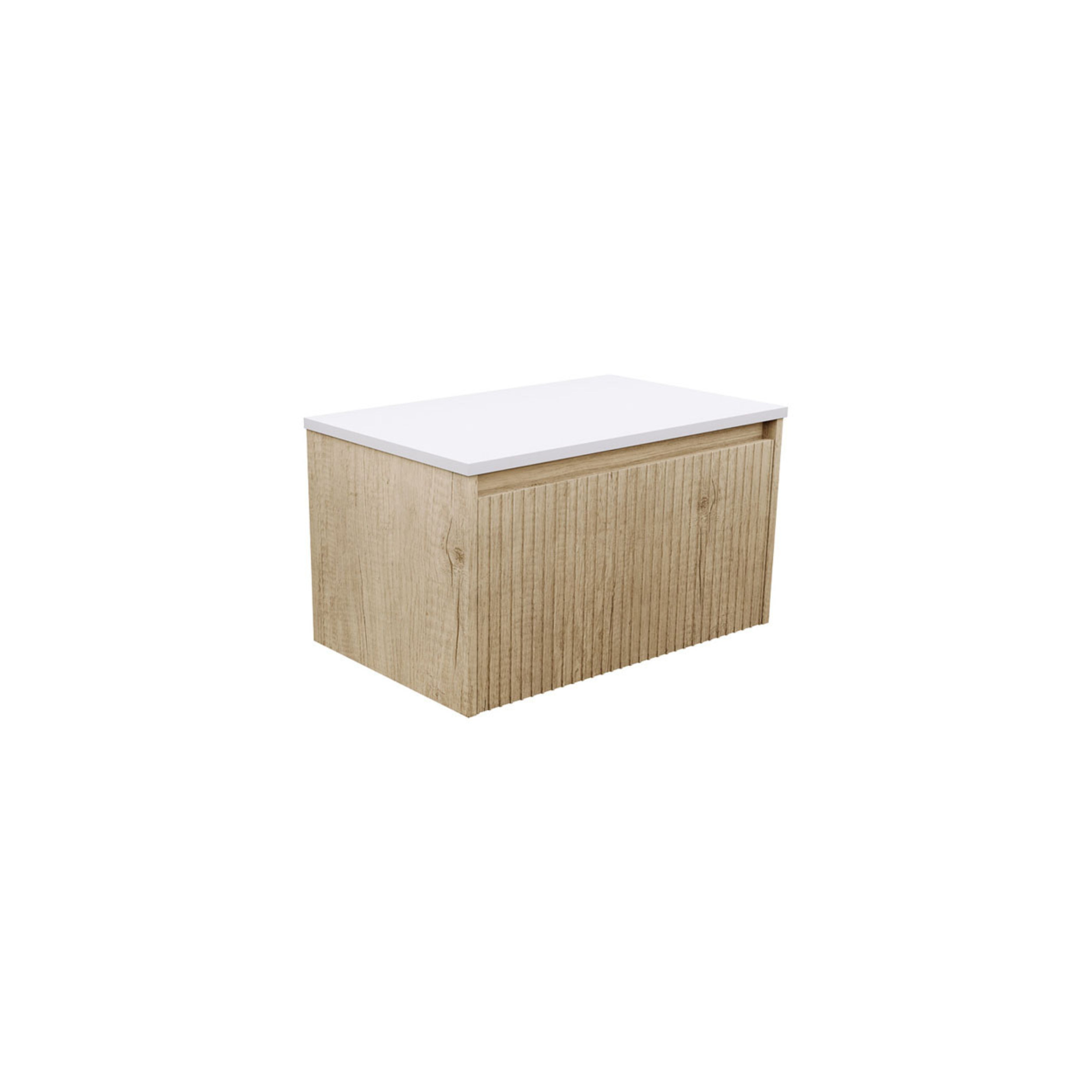 FIENZA ALINA SCANDI OAK 750MM SINGLE BOWL WALL HUNG VANITY