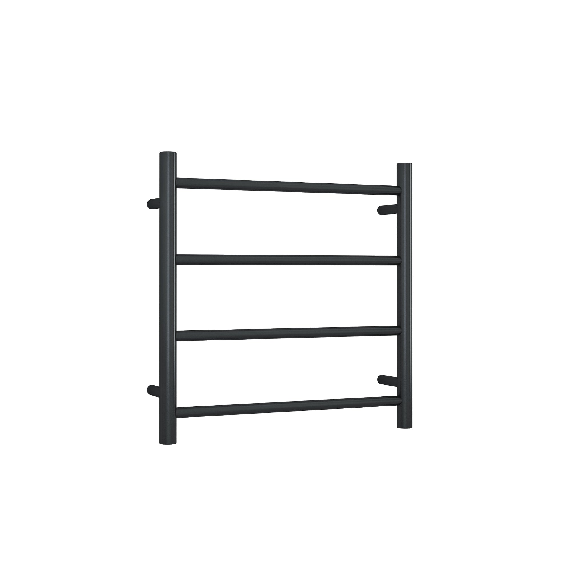 THERMOGROUP 4-BAR ROUND LADDER HEATED TOWEL RAIL MATTE BLACK 550MM