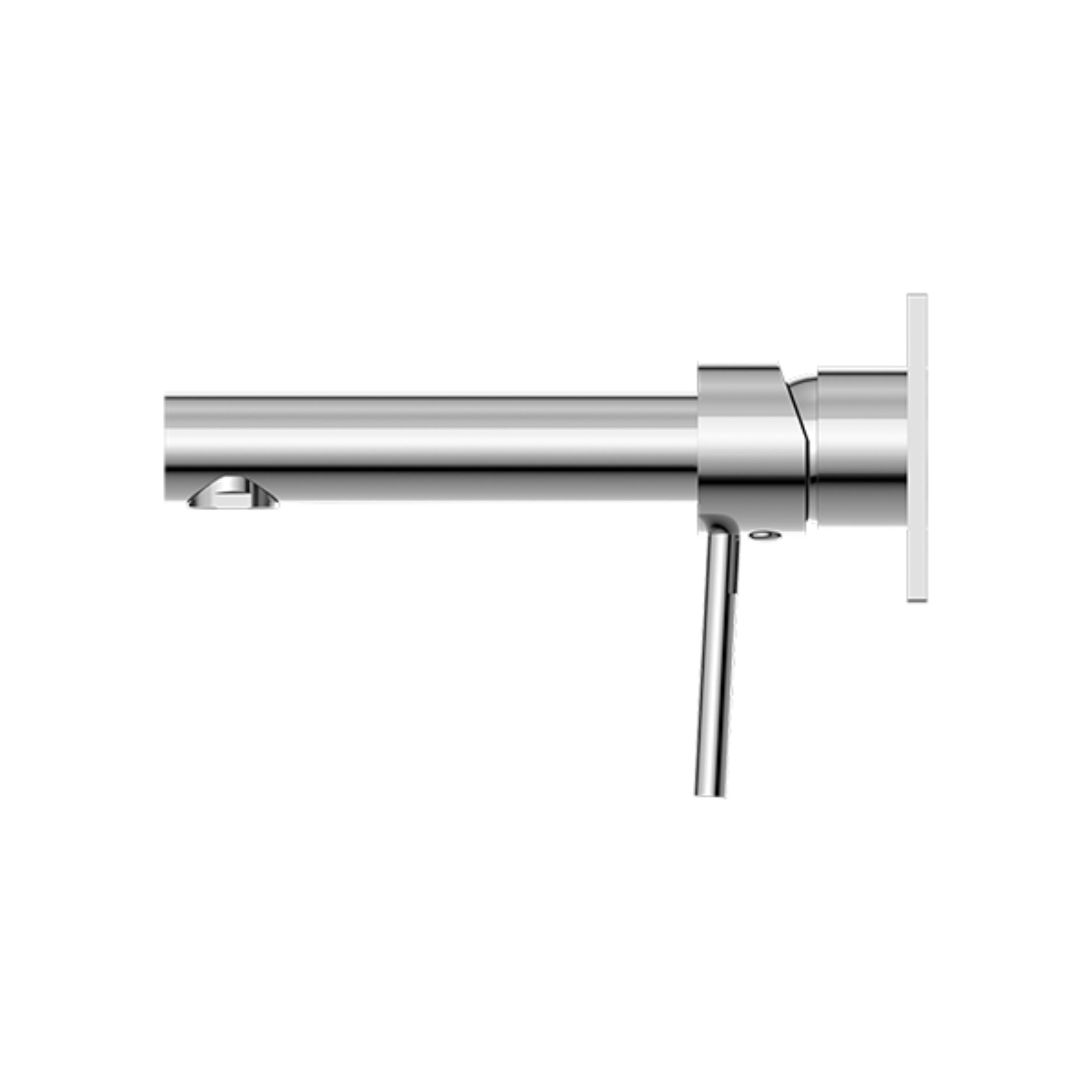 NERO DOLCE WALL BASIN/BATH MIXER STRAIGHT SPOUT 200MM CHROME