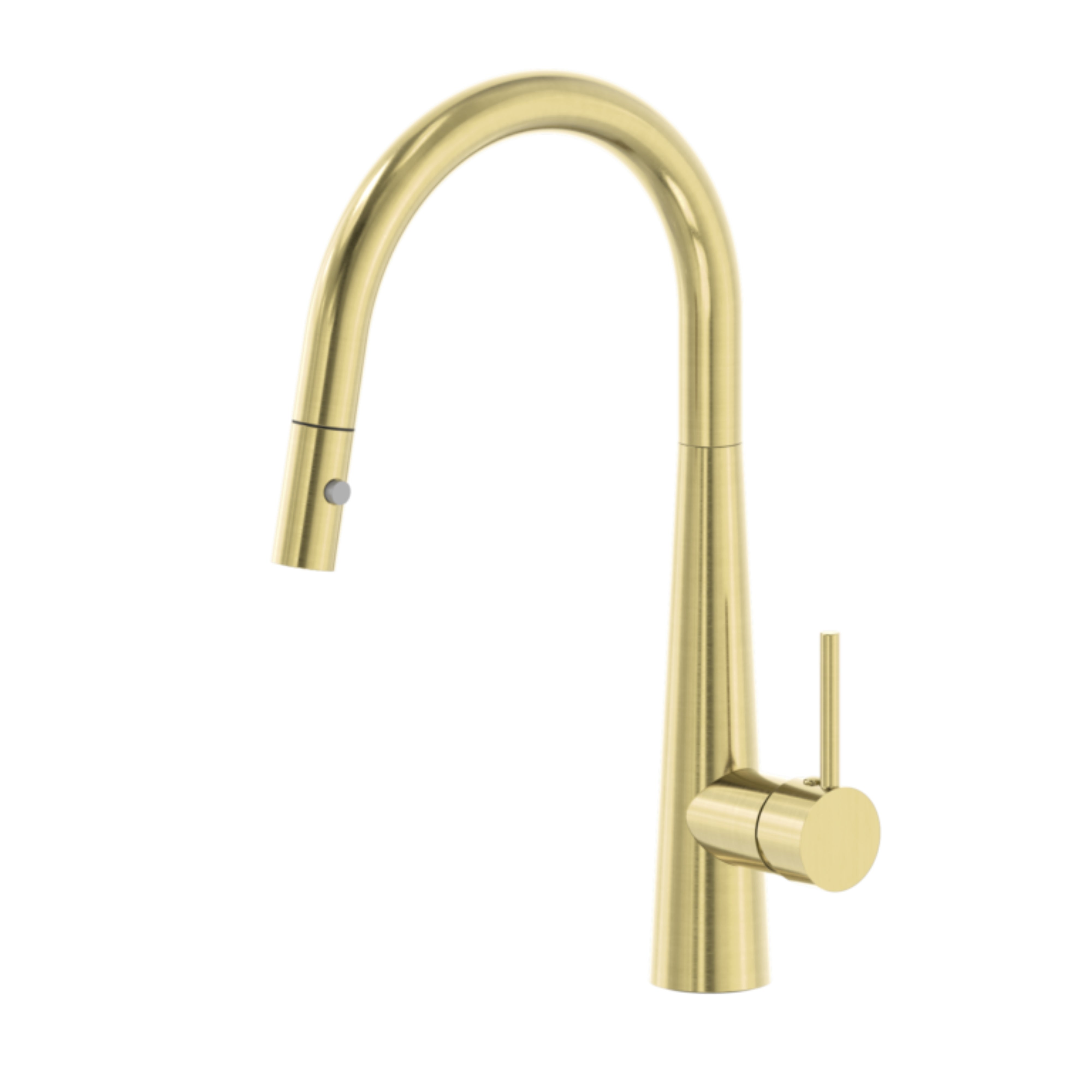 NERO DOLCE PULL OUT SINK MIXER WITH VEGIE SPRAY 414MM BRUSHED GOLD