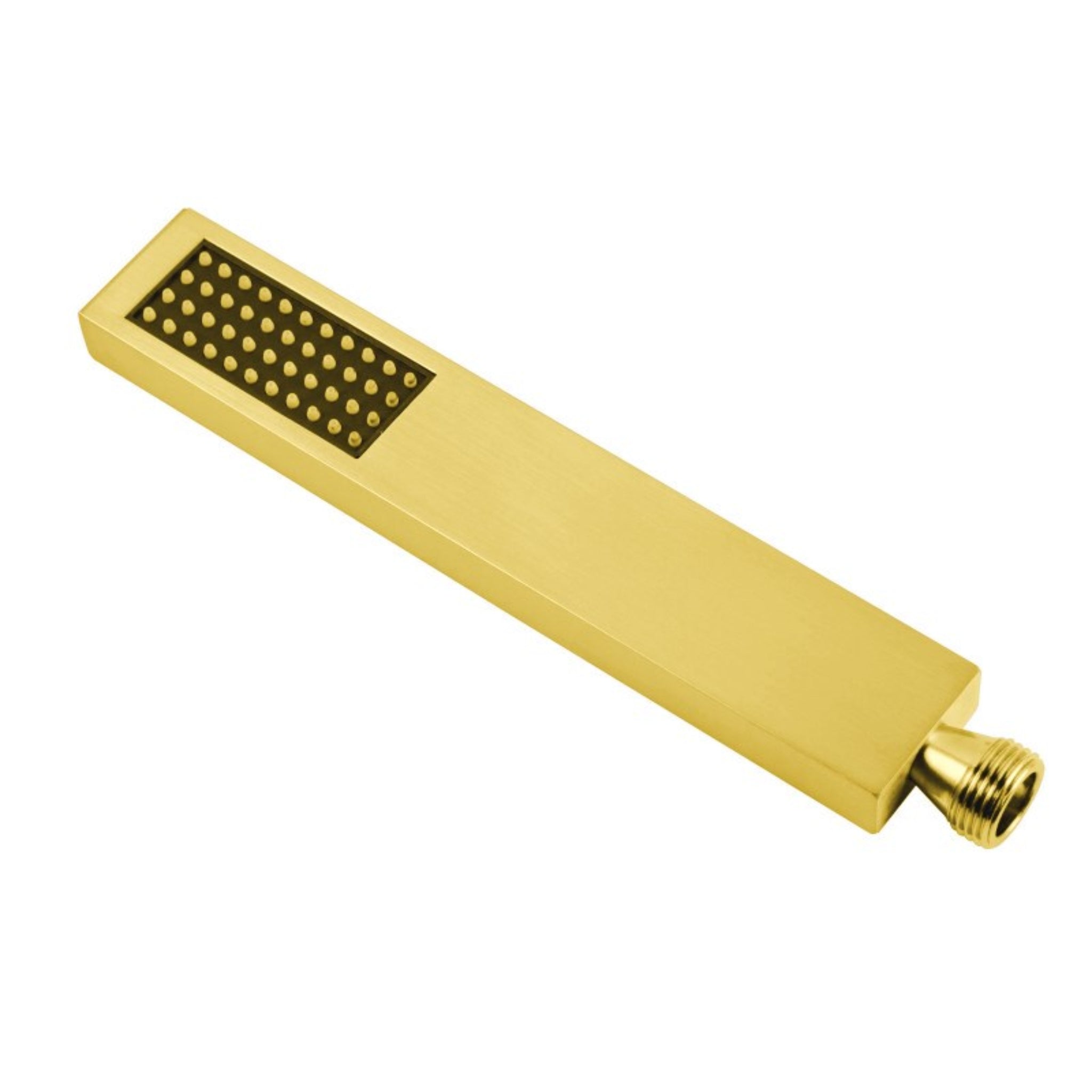 AQUAPERLA SQUARE HANDHELD SHOWER 200MM BRUSHED BRASS