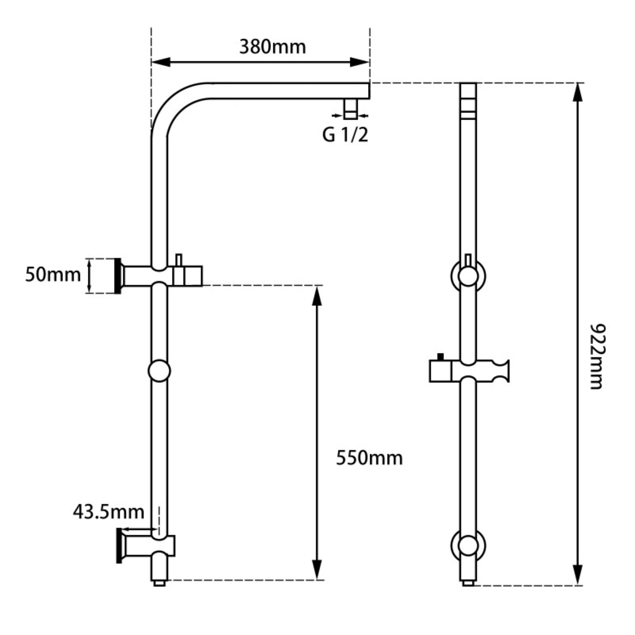 AQUAPERLA ROUND TWIN SHOWER BRUSHED NICKEL