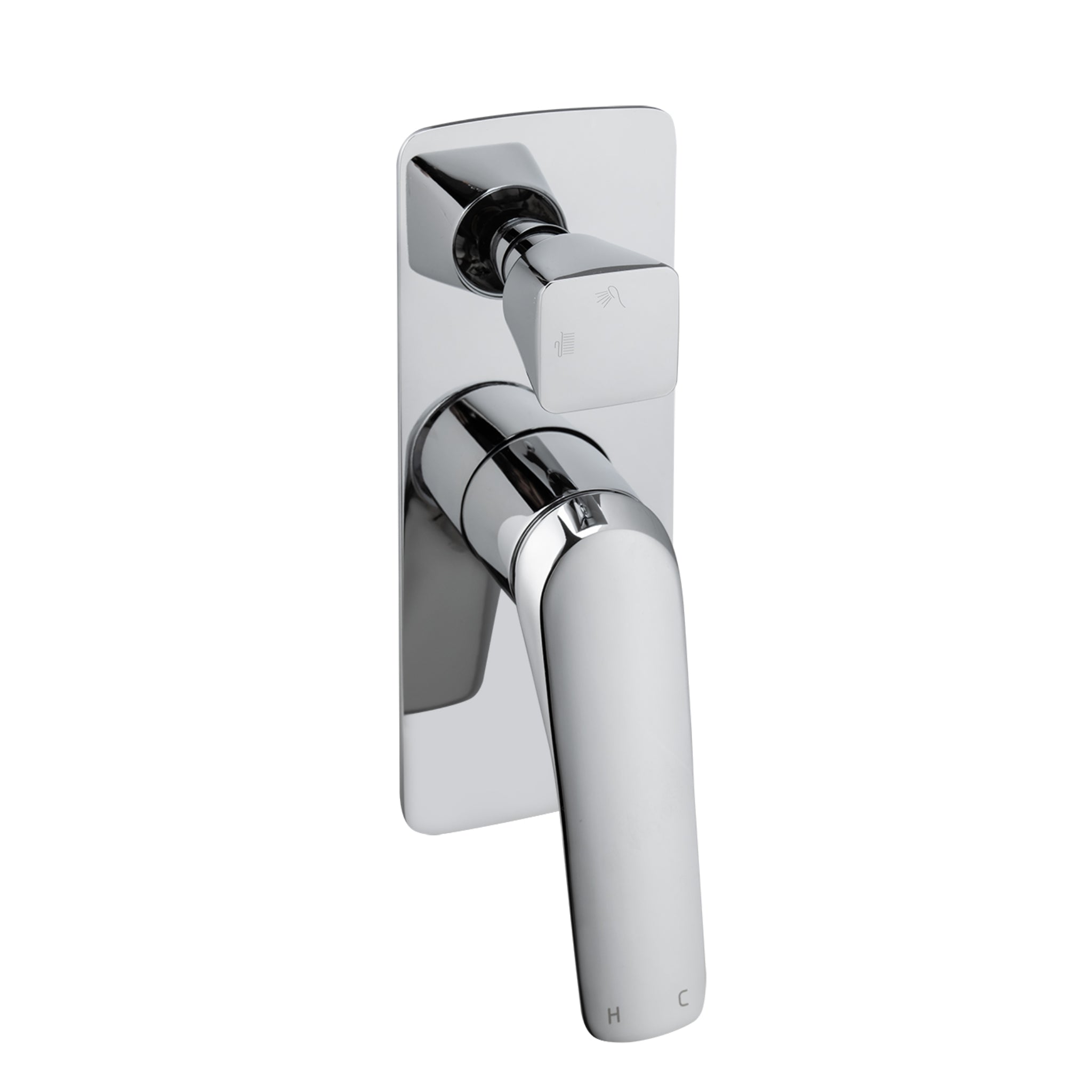 AQUAPERLA AU WALL MIXER WITH DIVERTER 205MM CHROME