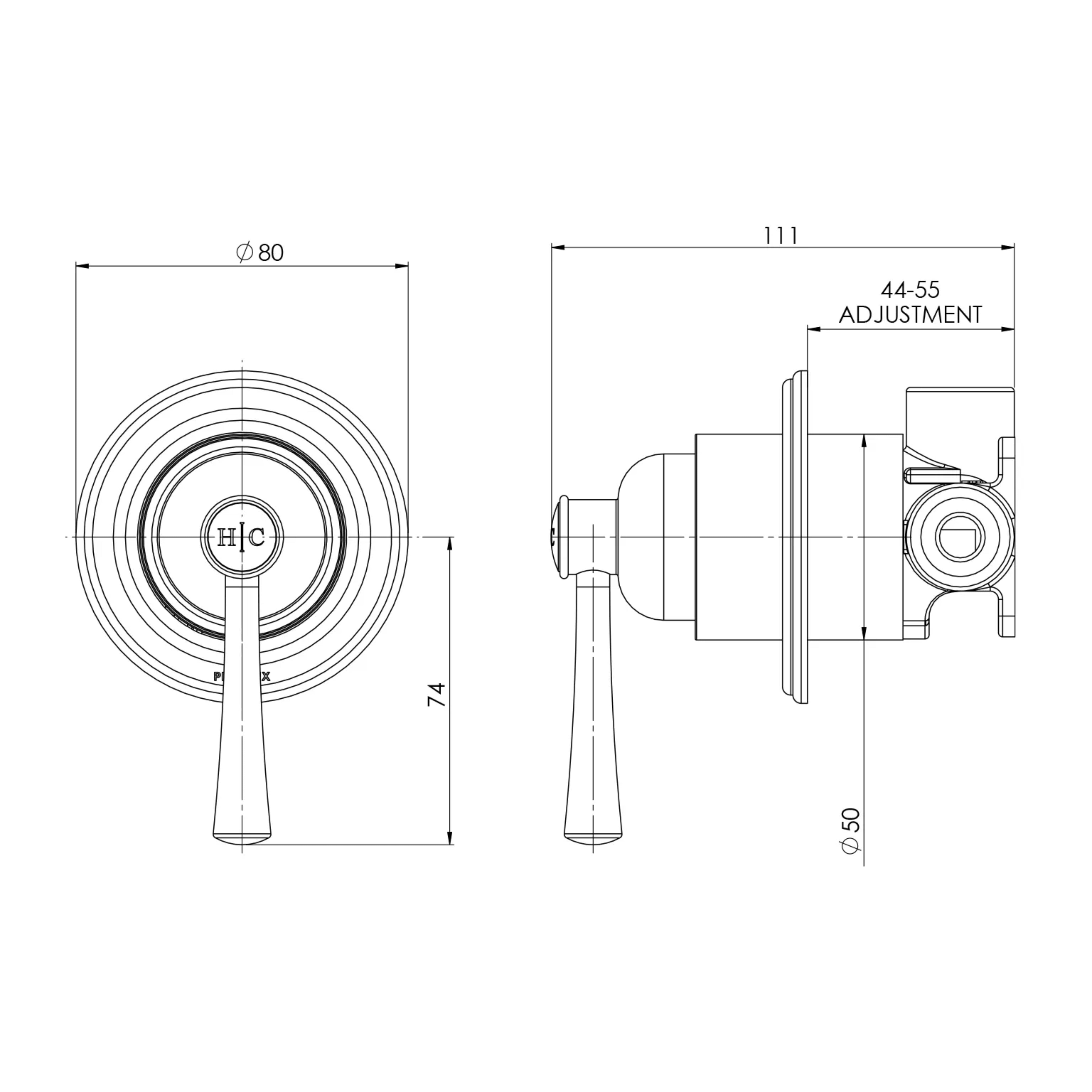 PHOENIX CROMFORD SWITCHMIX SHOWER AND WALL MIXER CHROME