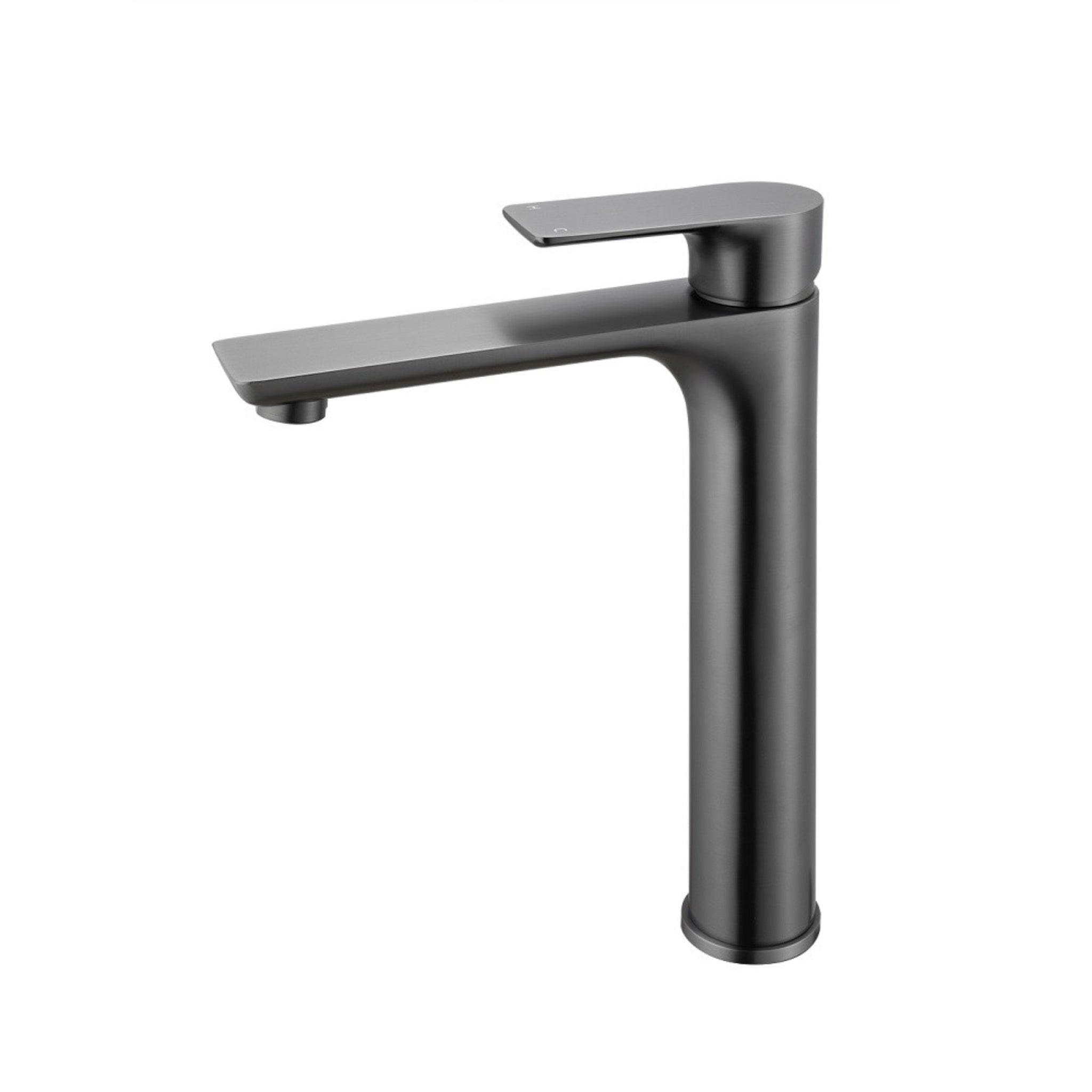 AQUAPERLA VOG TALL BASIN MIXER 293MM GUN METAL GREY