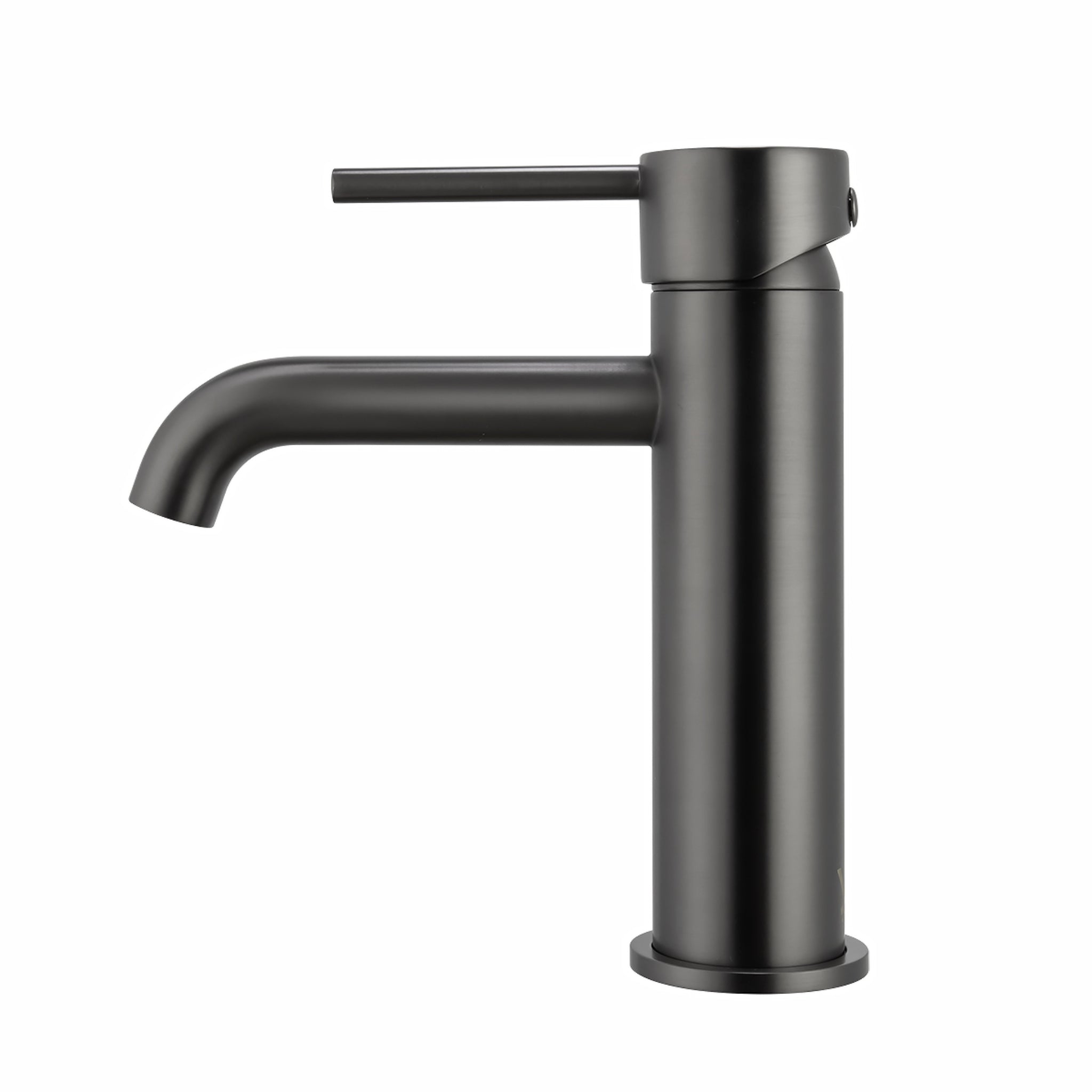 AQUAPERLA LUCID PIN BASIN MIXER 177MM GUNMETAL GREY