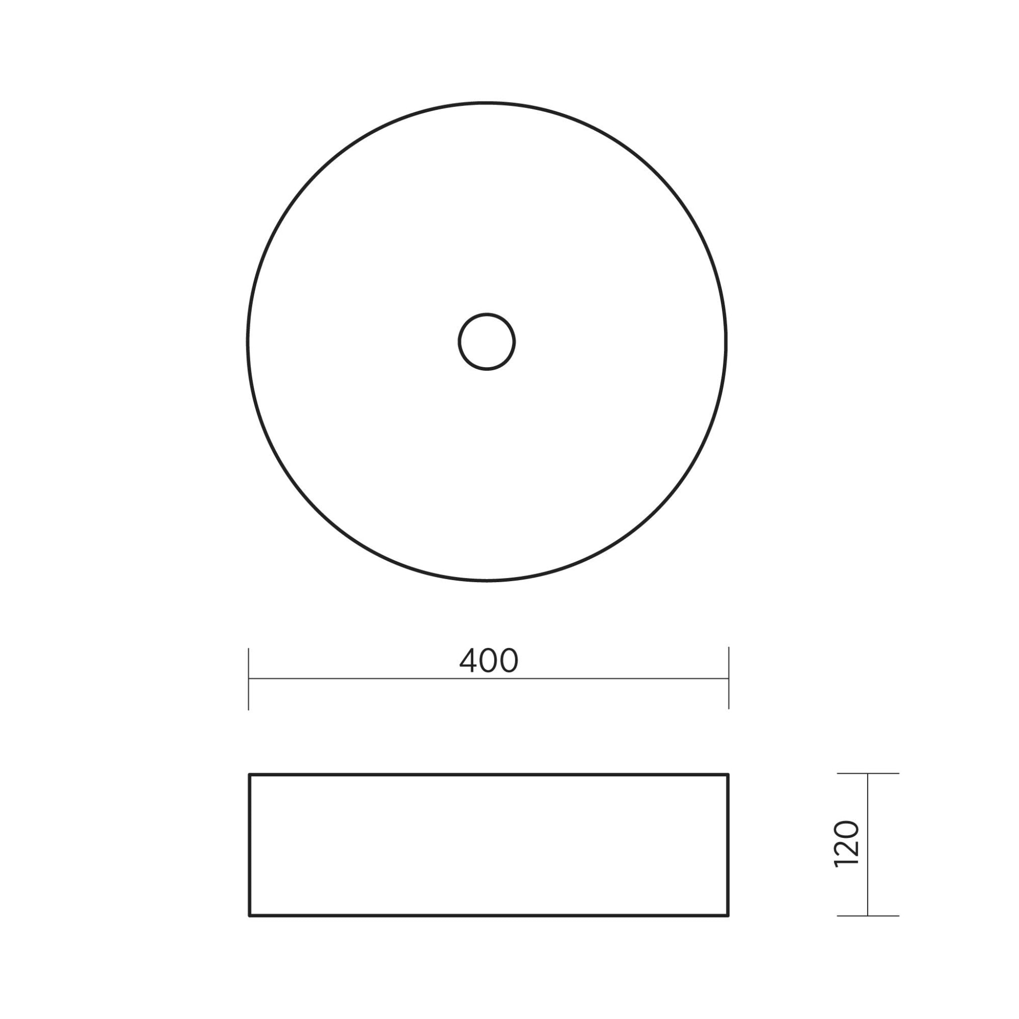 SEIMA LITHOS 400 ABOVE COUNTER STONE BASIN NERO MARQUINA MARBLE 400MM