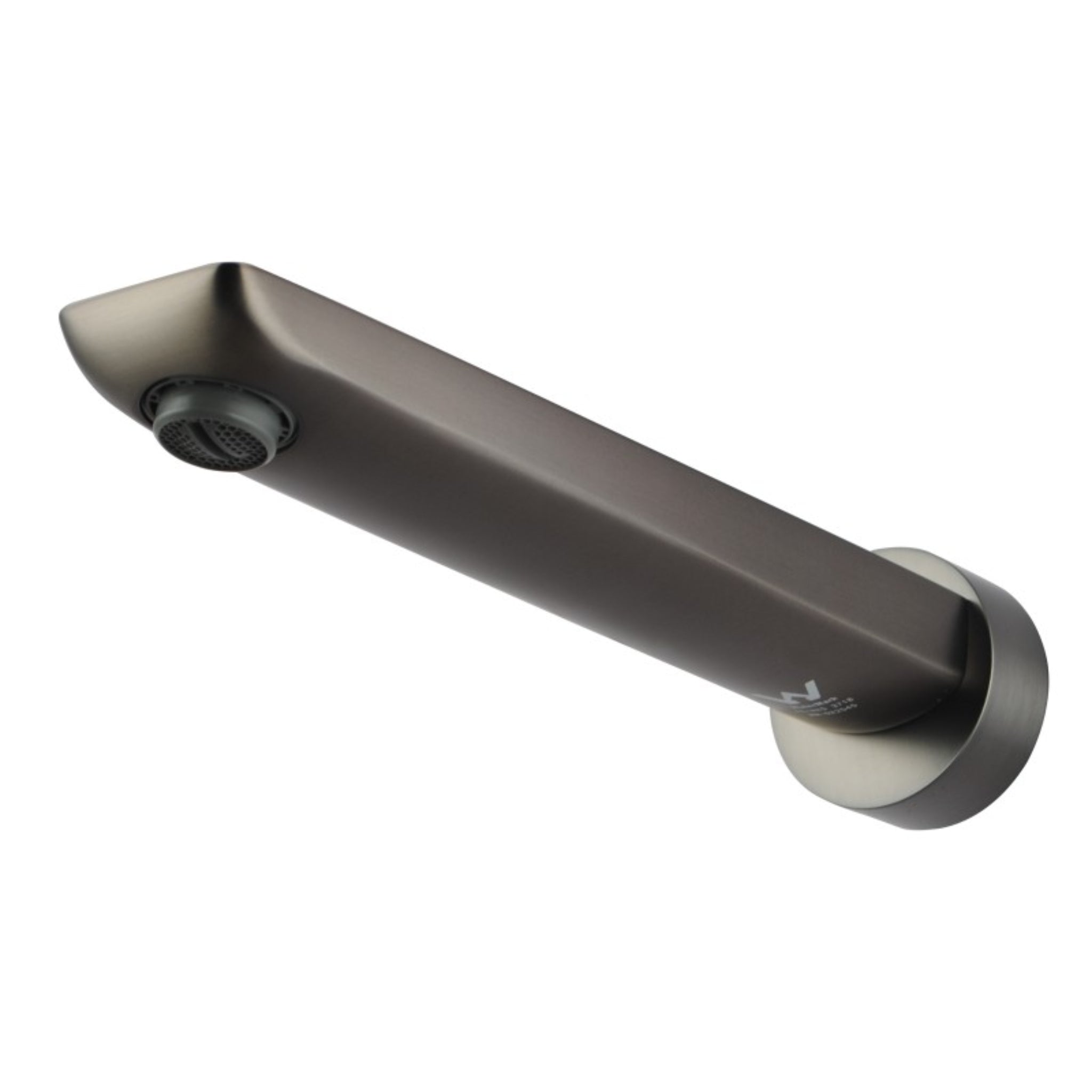 AQUAPERLA RUSHY WALL SPOUT 219MM GUN METAL GREY