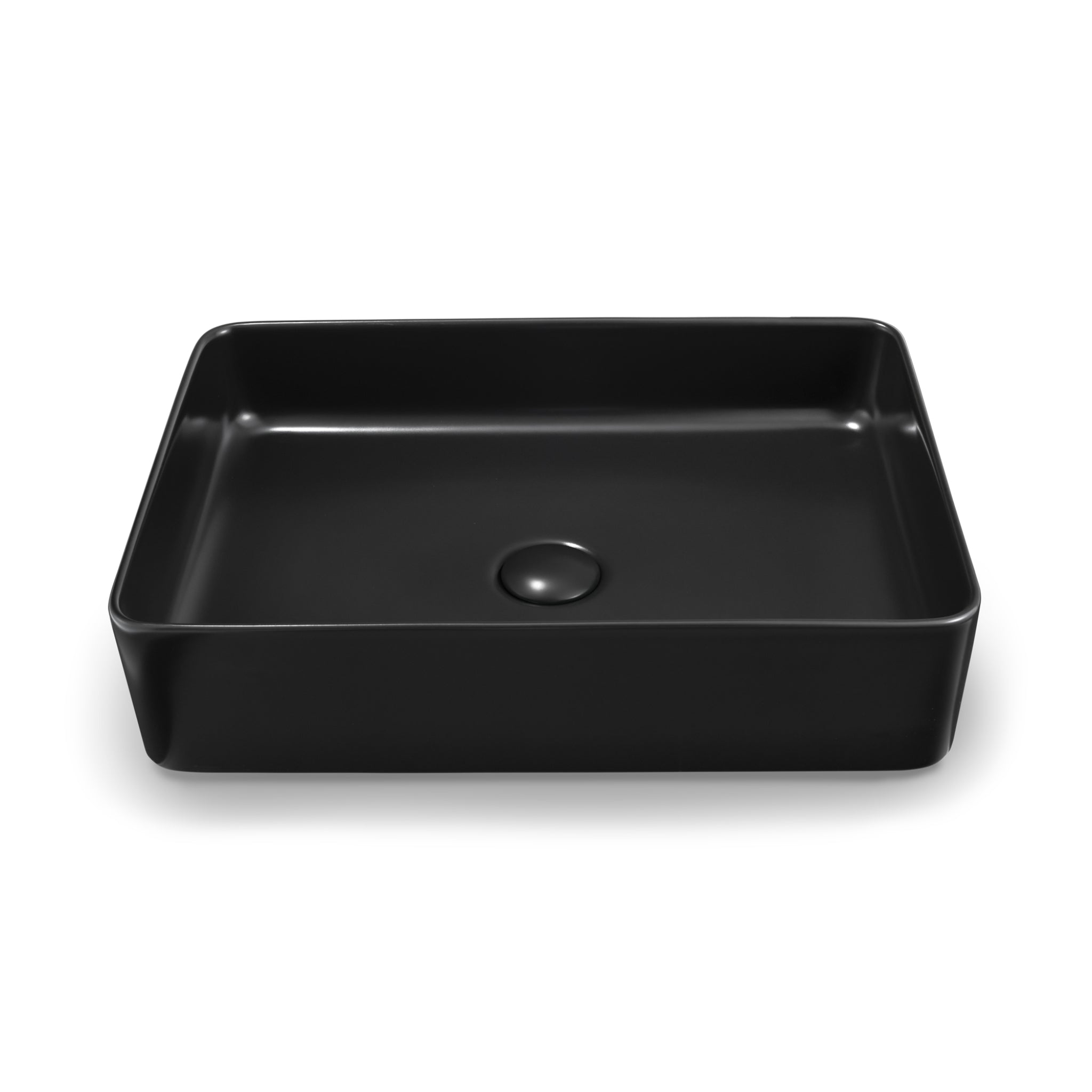 SEIMA PLATI 030 ABOVE COUNTER BASIN SILK MATTE BLACK 500MM