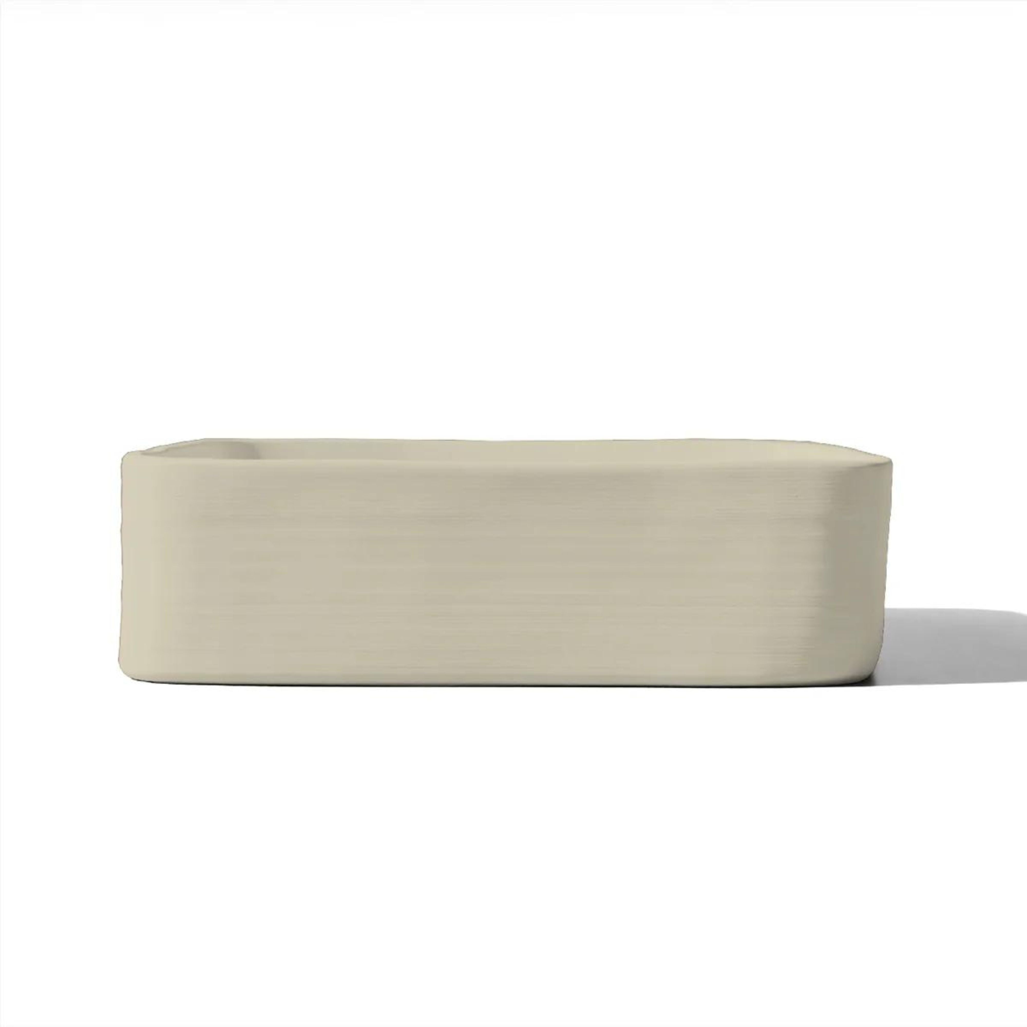 NOOD CO CONSCIOUS RANGE CAST ABOVE COUNTER / WALL HUNG BASIN SAND 380MM