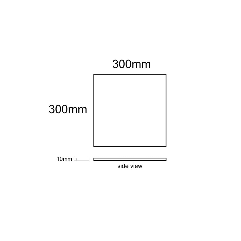 ELITE PLAZZO WHITE MATTE 300X300MM SQUARE TILE (PER BOX)