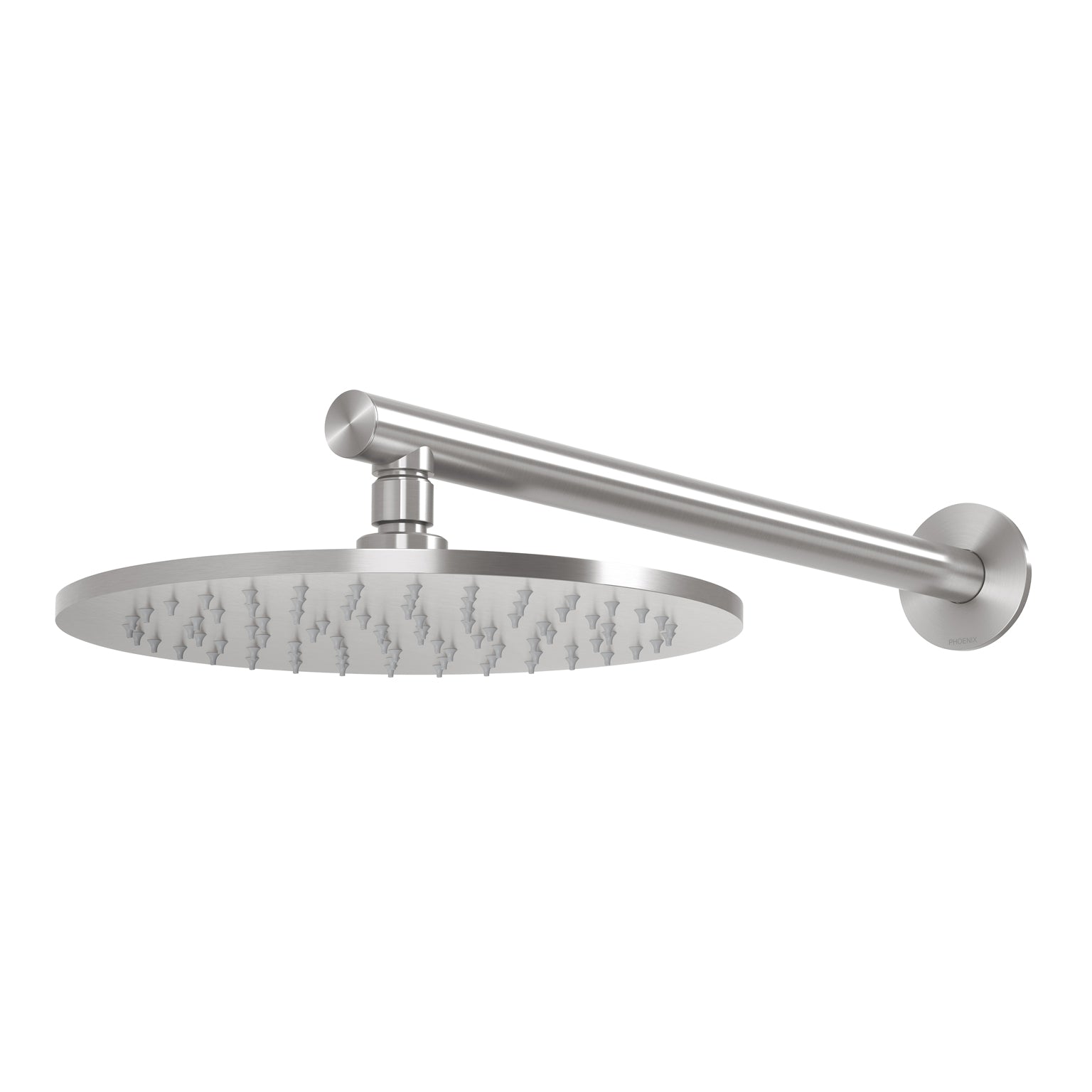 PHOENIX VIVID SLIMLINE SHOWER ARM AND ROSE 250MM STAINLESS STEEL