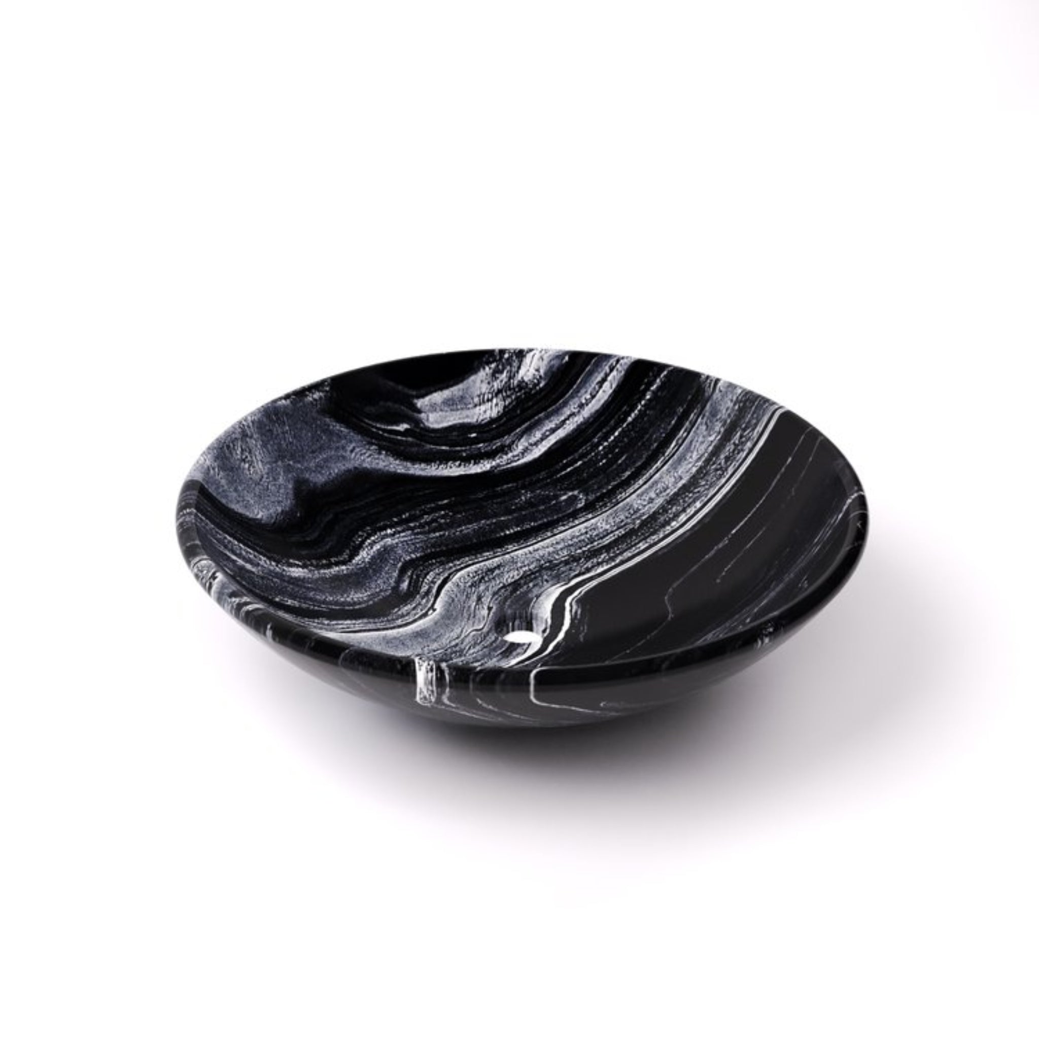 CARVUS NEER ROUND ABOVE COUNTER MARBLE BASIN BHAINSLANA BLACK 430MM