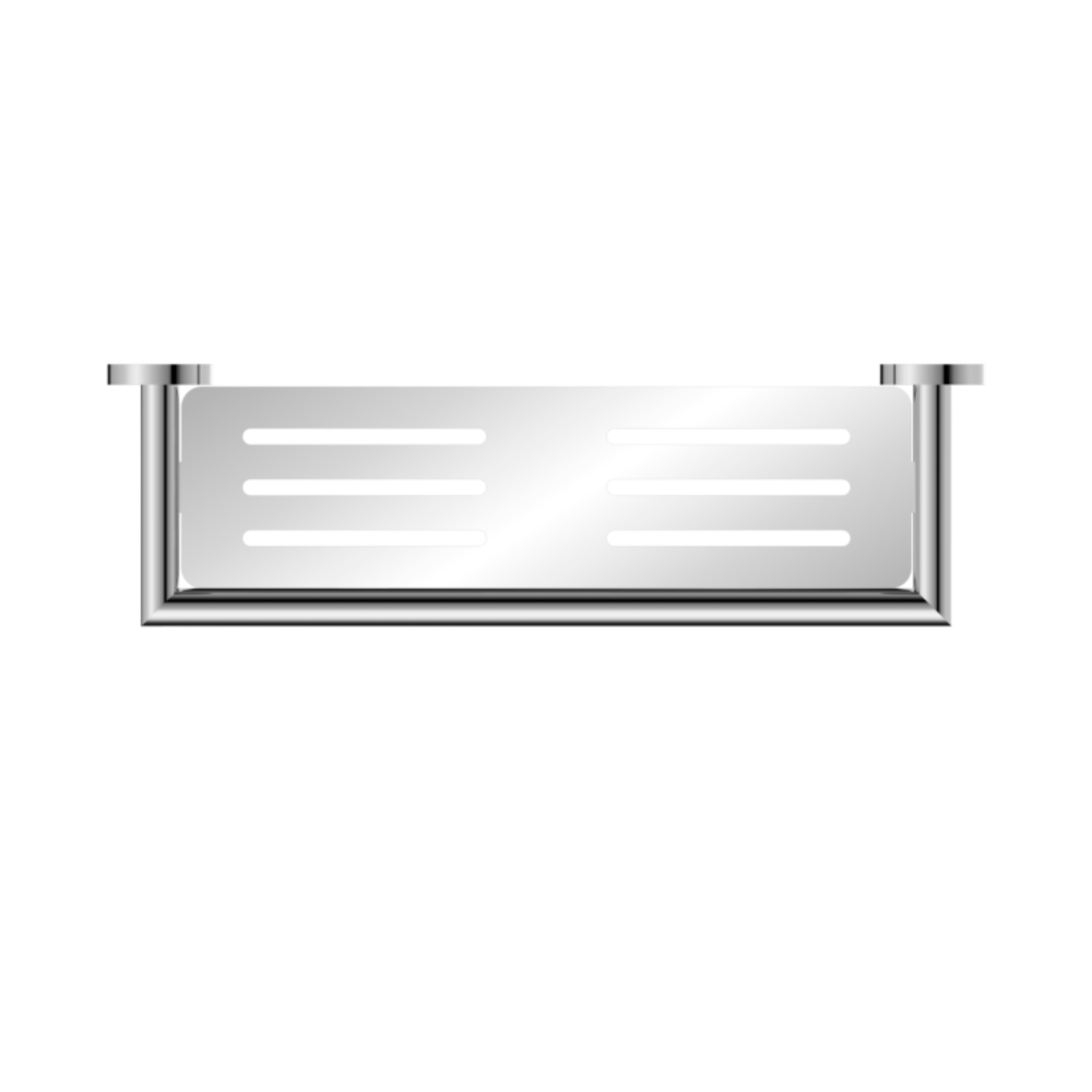 NERO DOLCE METAL SHOWER SHELF 430MM CHROME