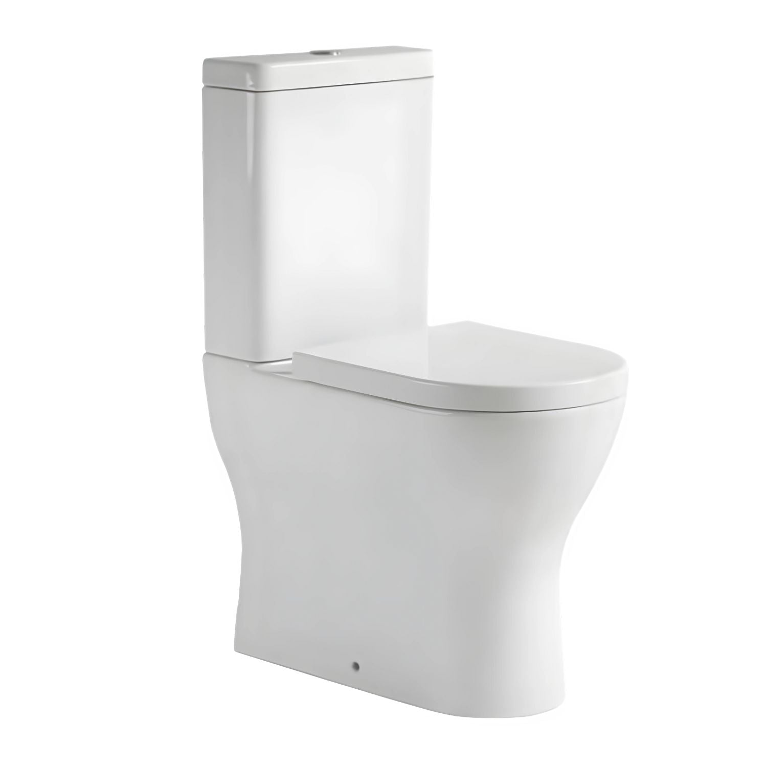 GARETH ASHTON POCO RIMLESS BACK TO WALL TOILET SUITE GLOSS WHITE