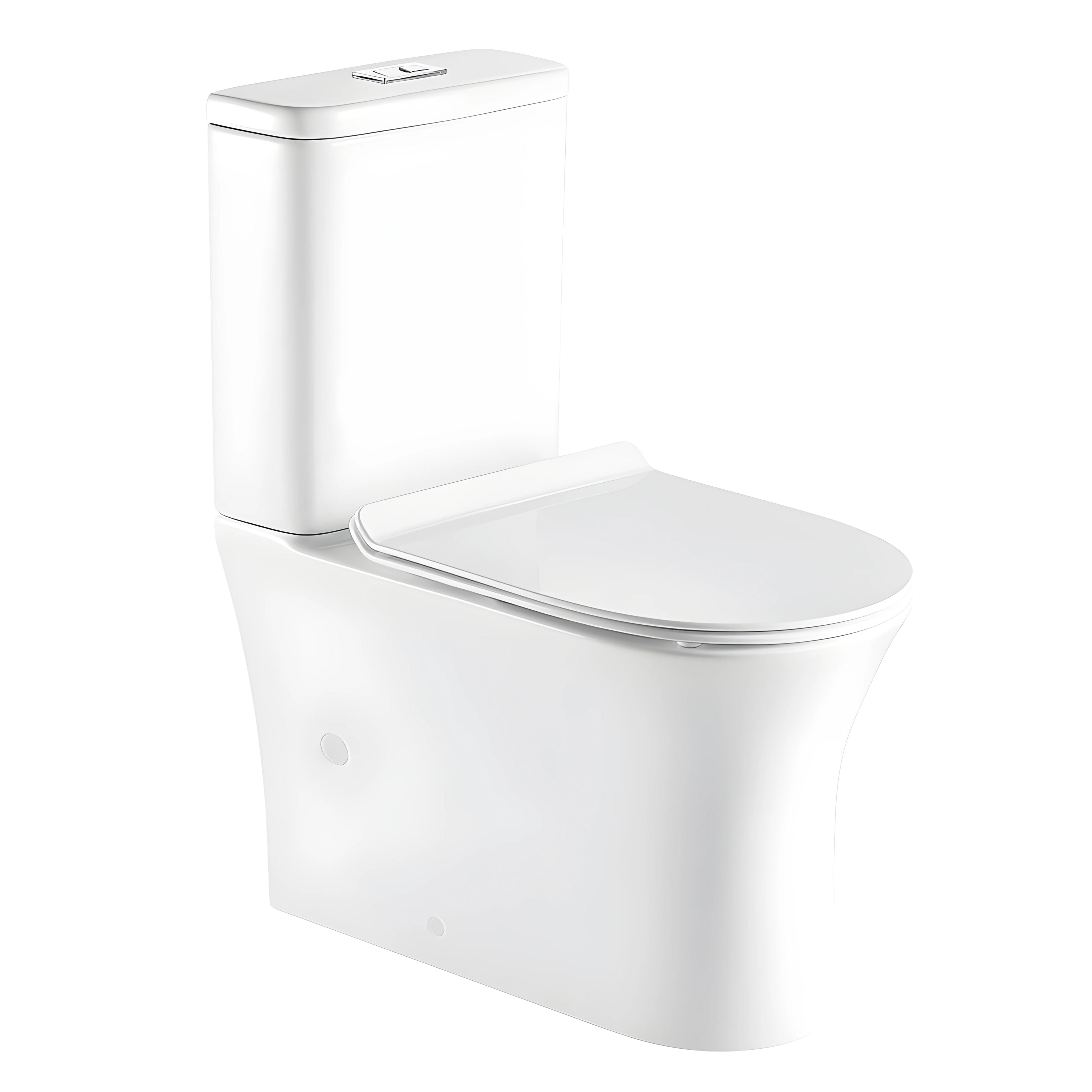 GARETH ASHTON VELA UNIVERSAL RIMLESS BACK TO WALL TOILET SUITE GLOSS WHITE