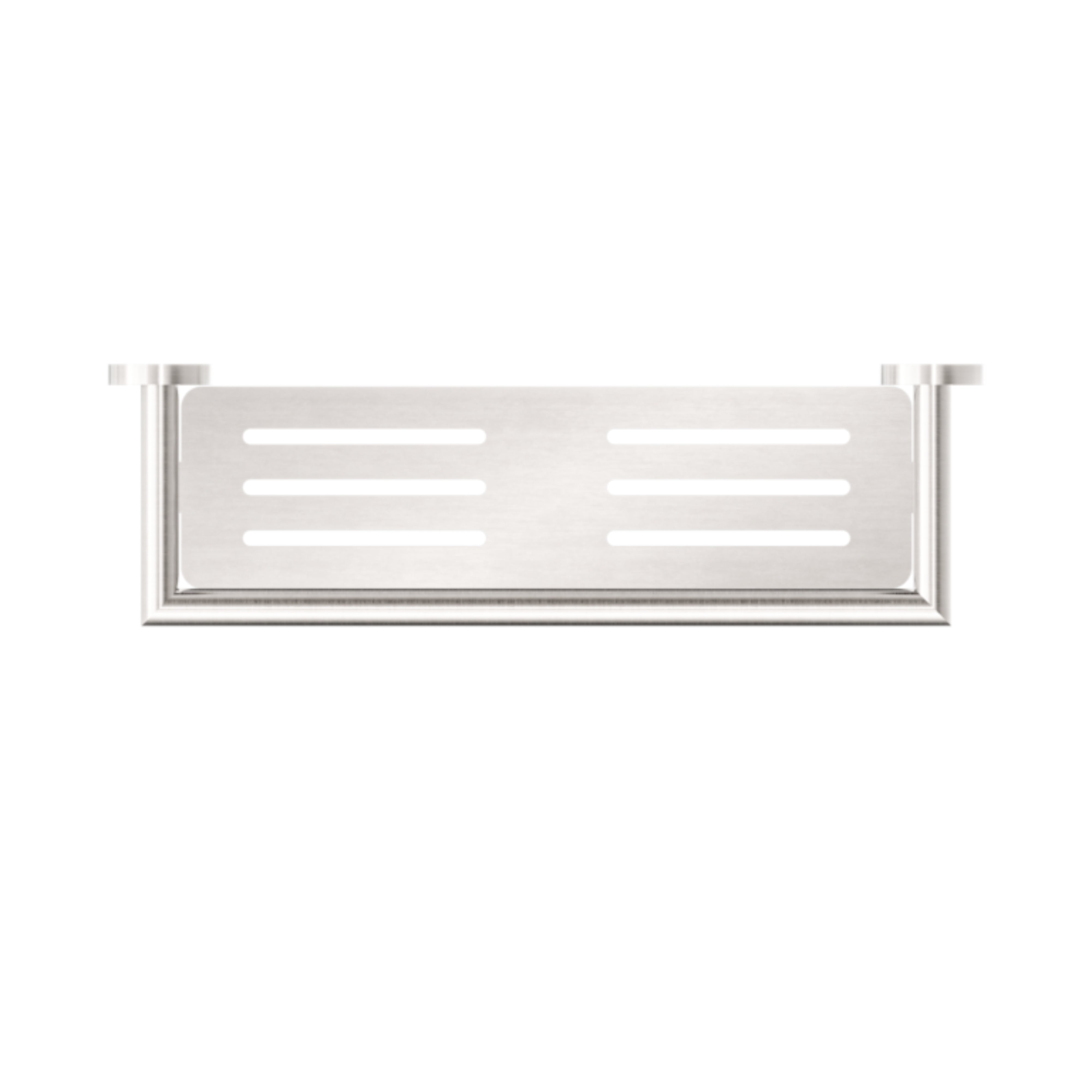 NERO DOLCE METAL SHOWER SHELF 430MM BRUSHED NICKEL