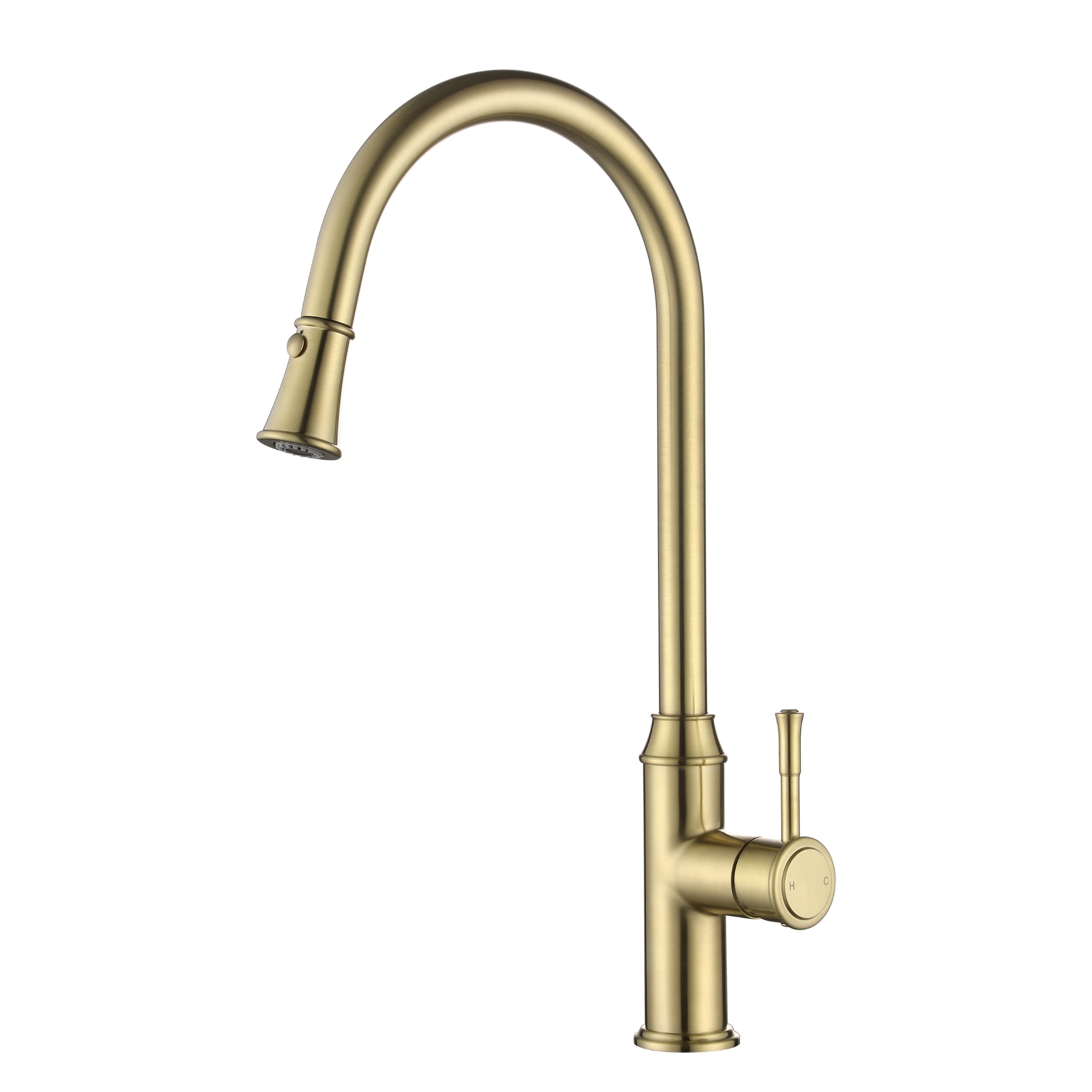 MODERN NATIONAL MONTPELLIER PULL OUT KITCHEN MIXER 467MM BRUSHED BRONZE