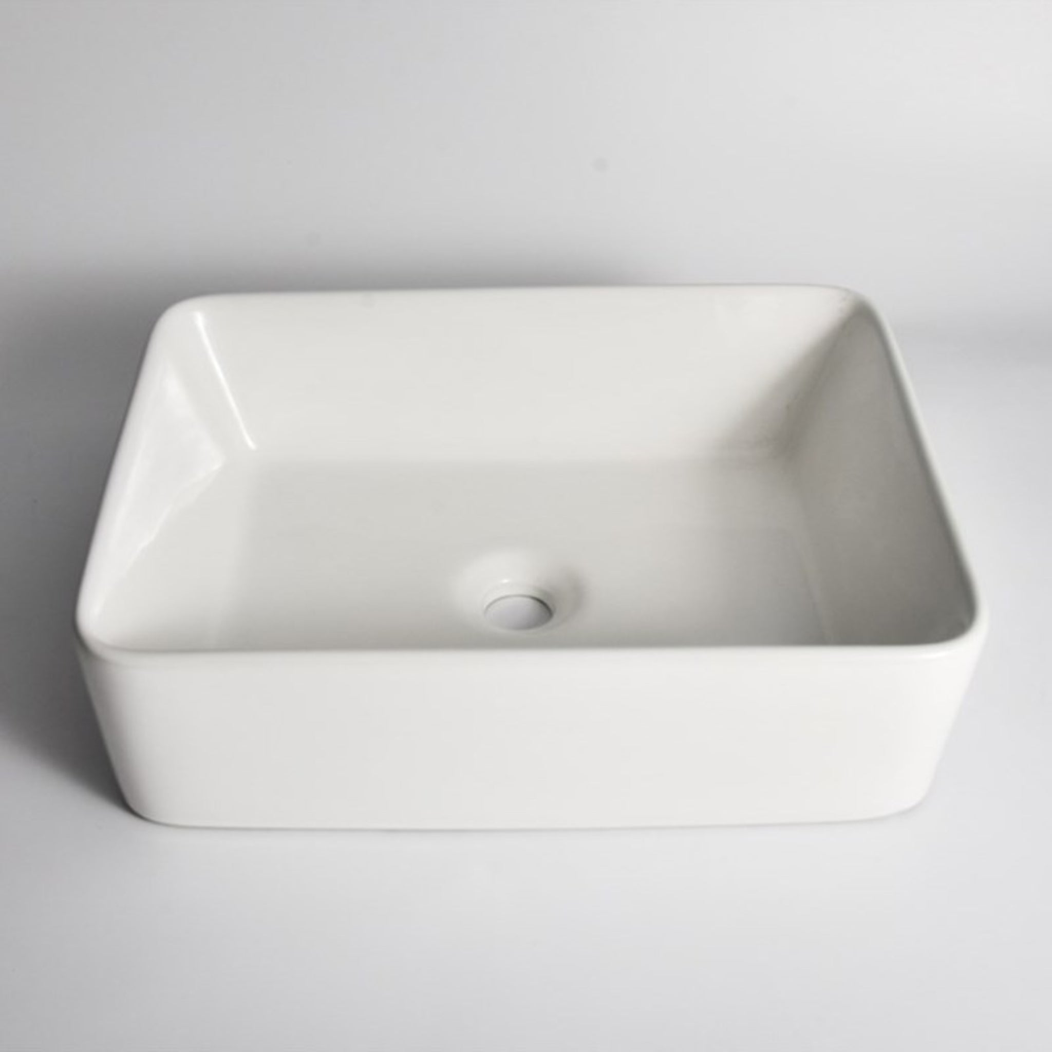 AQUAPERLA ABOVE COUNTER BASIN GLOSS WHITE 480MM